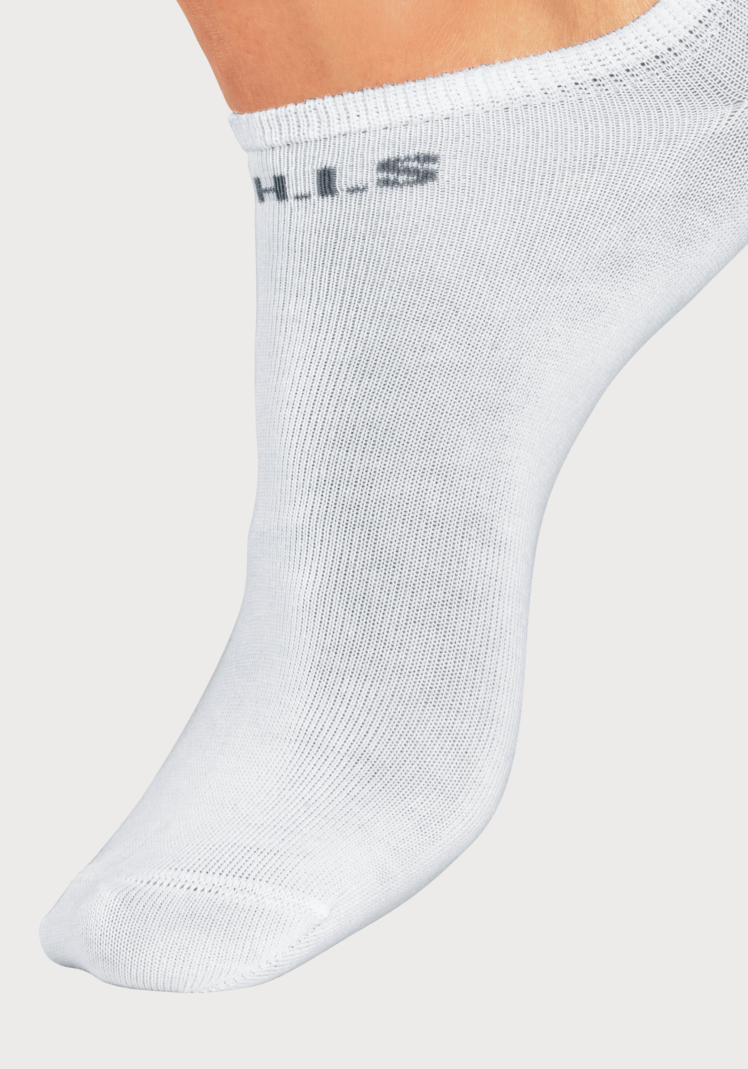 H.I.S Sneakersokken met ingebreid logo (set)