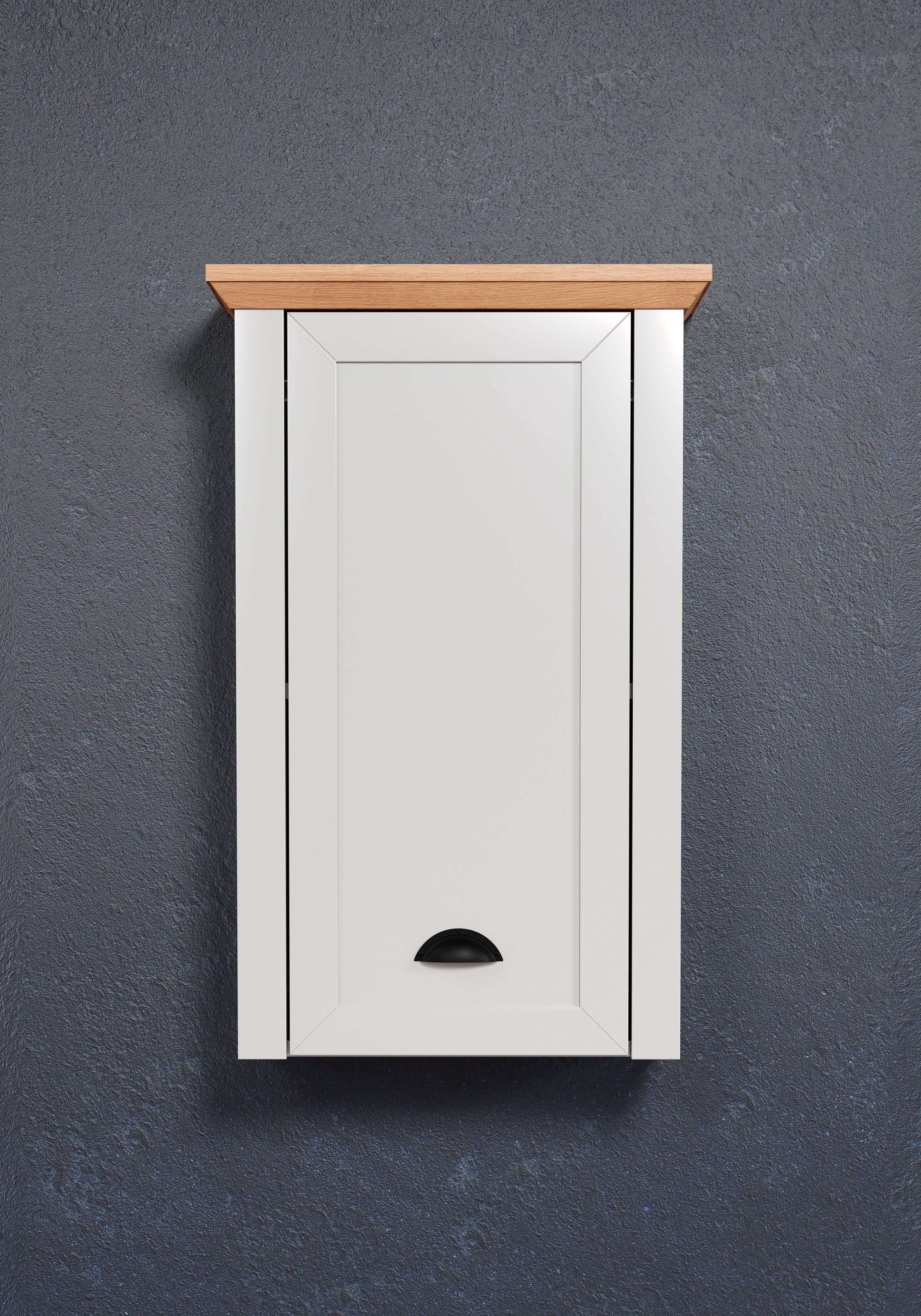Home affaire Hangend kastje Badkast met schelpgrip in landhuisstijl - (B/D/H) 46/24/73 cm