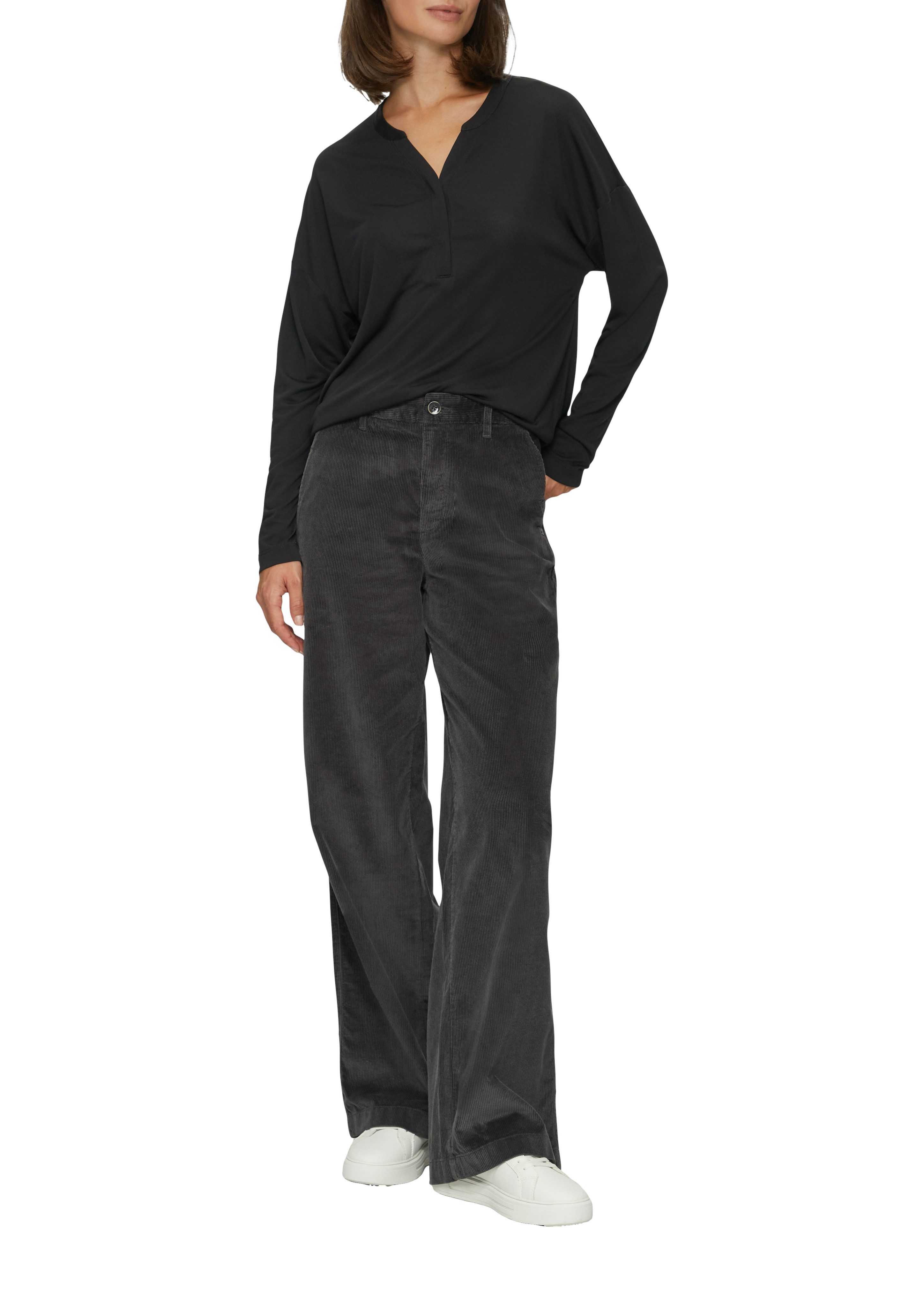 s.Oliver Blouse met lange mouwen met v-hals
