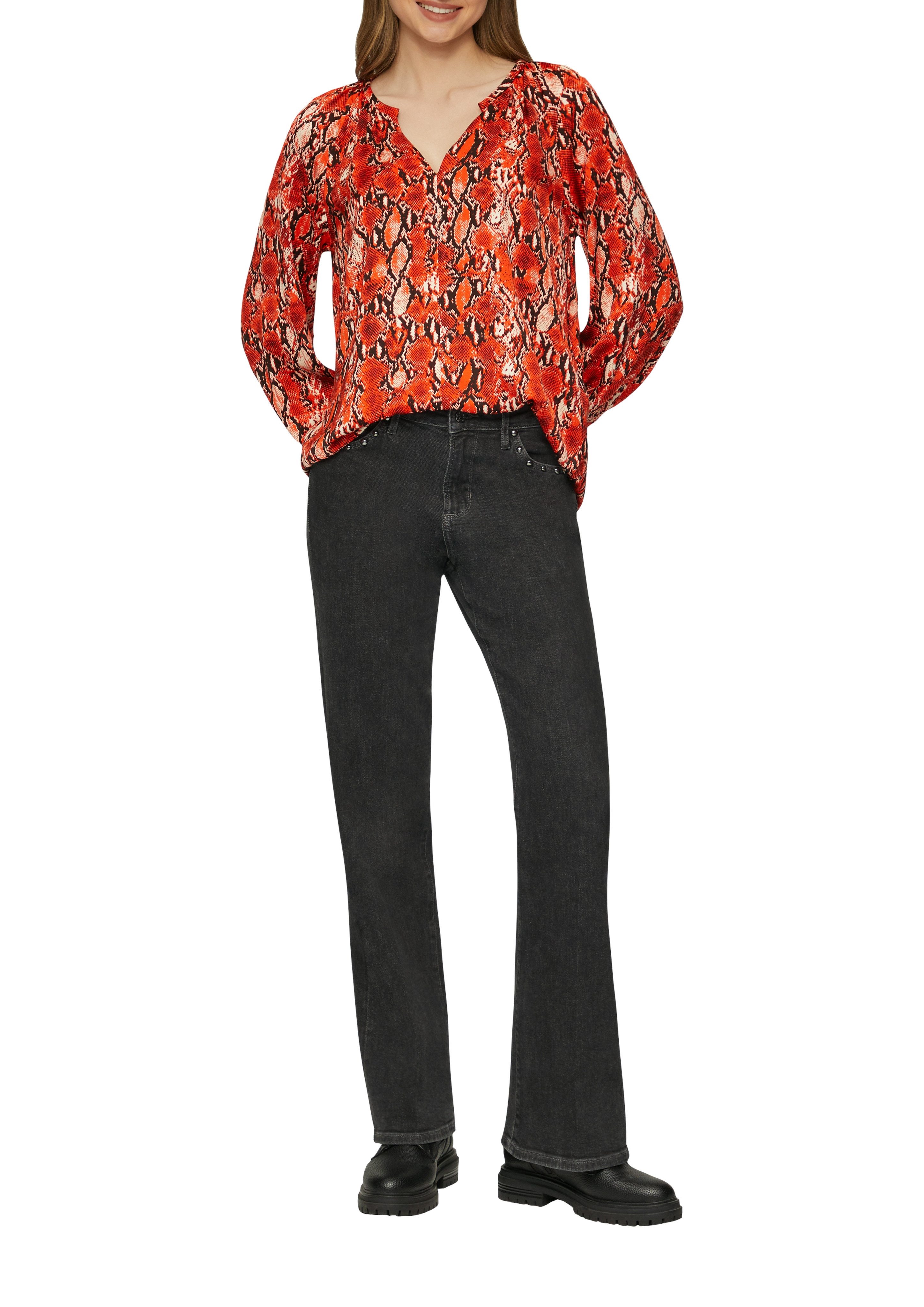 s.Oliver Blouse met lange mouwen met print all-over