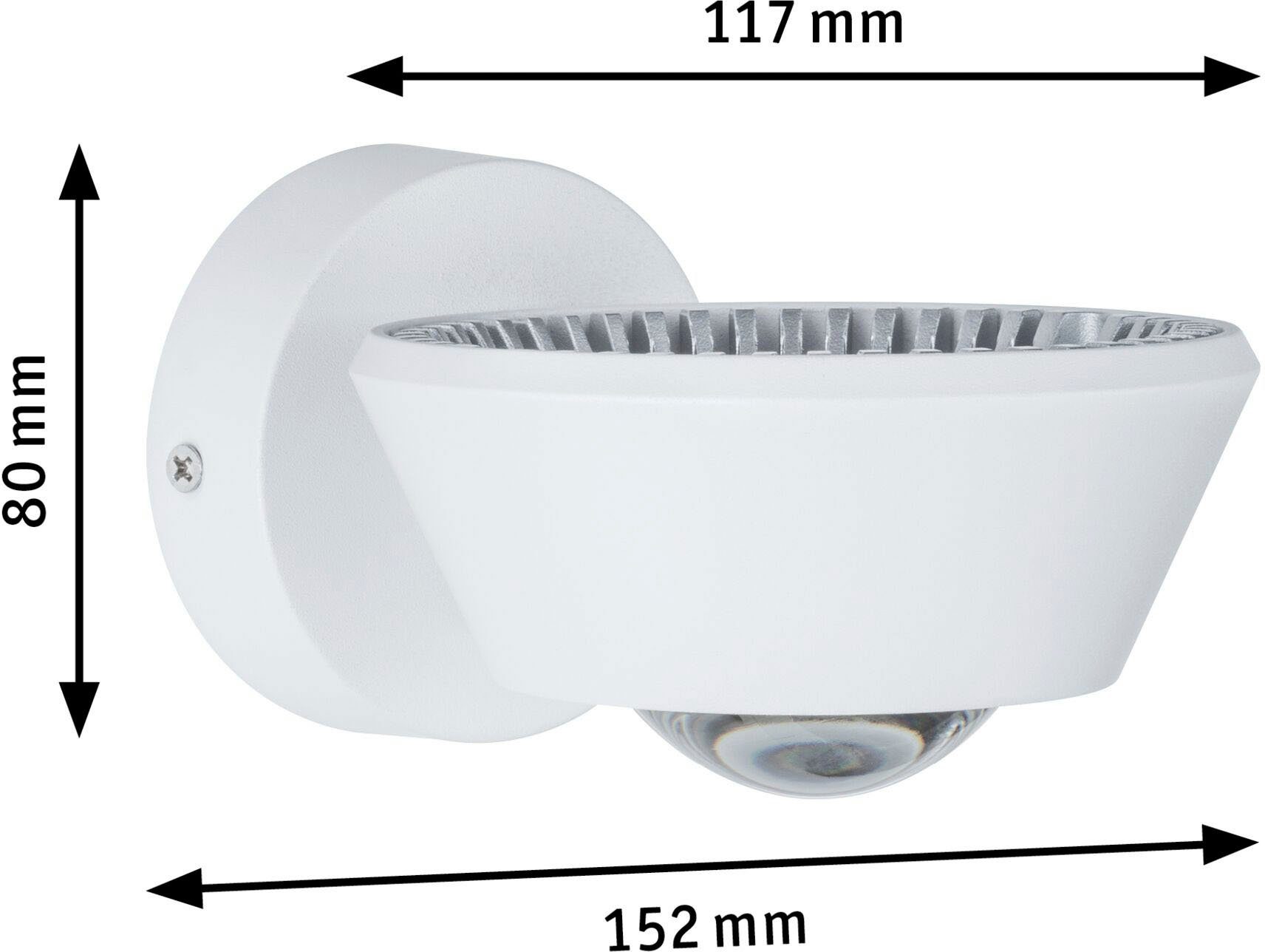Paulmann Led-wandlamp Sabik Sabik IP44 9 / 1x4W, LED-module (1 stuk)