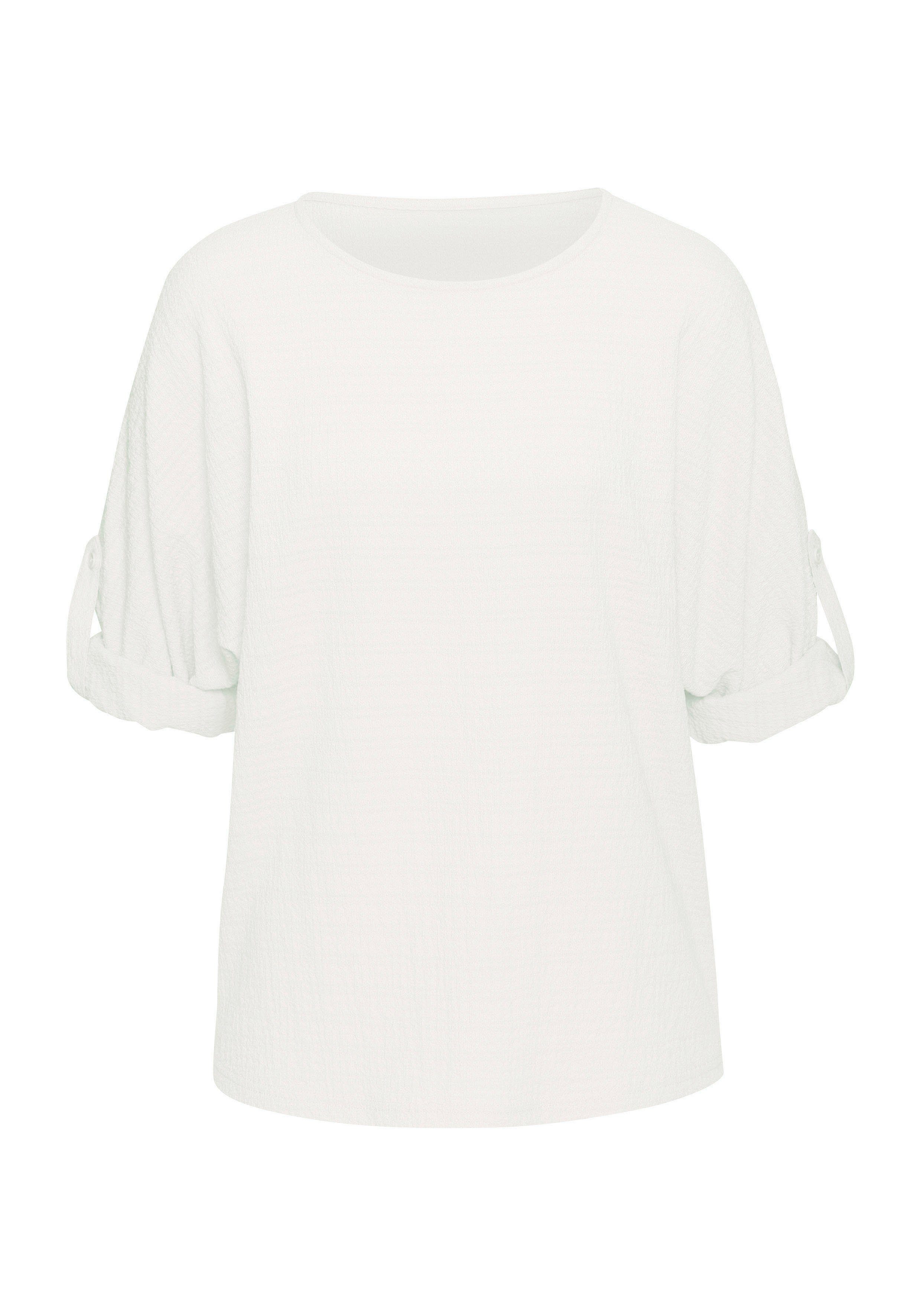 Vivance 2-in-1-shirt Om op te rollen van kreukvrije crêpe-kwaliteit