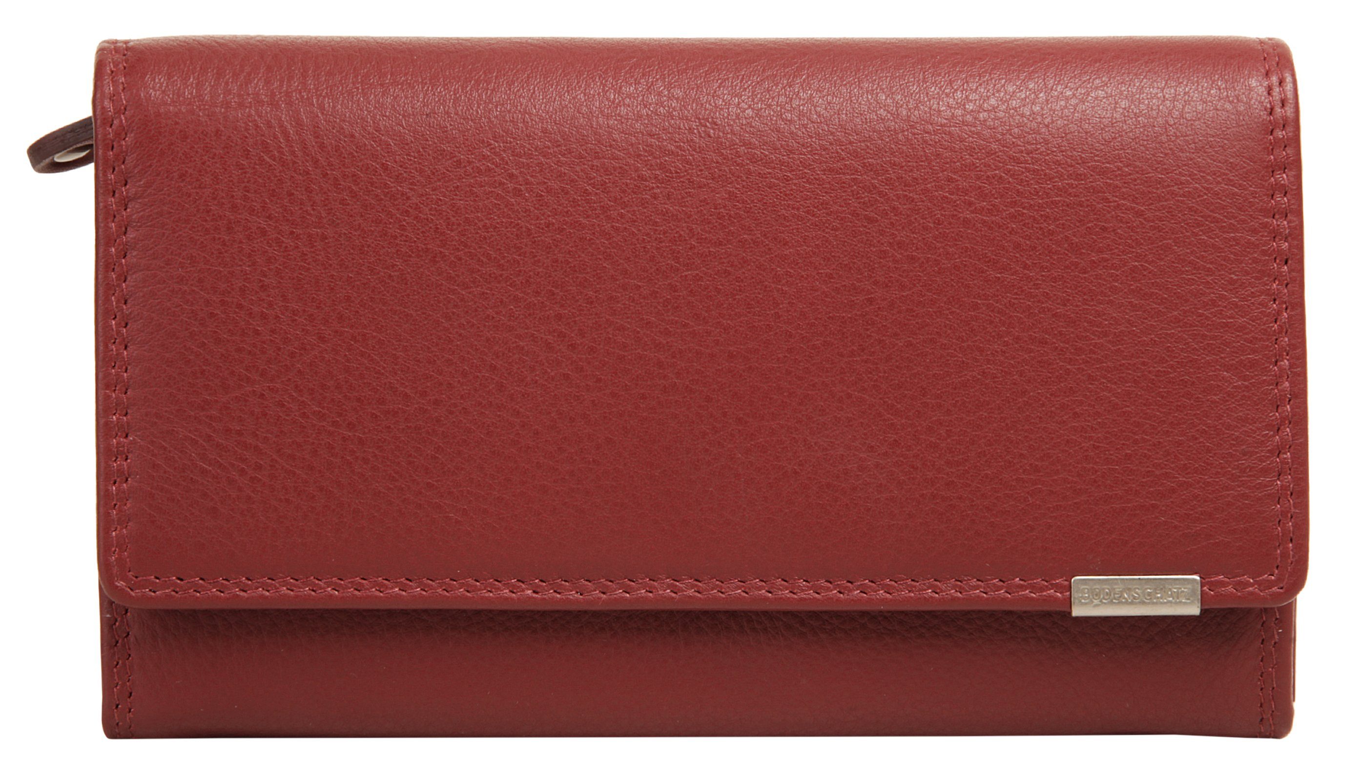 BODENSCHATZ Portemonnee echt leder unisex portemonnees rood