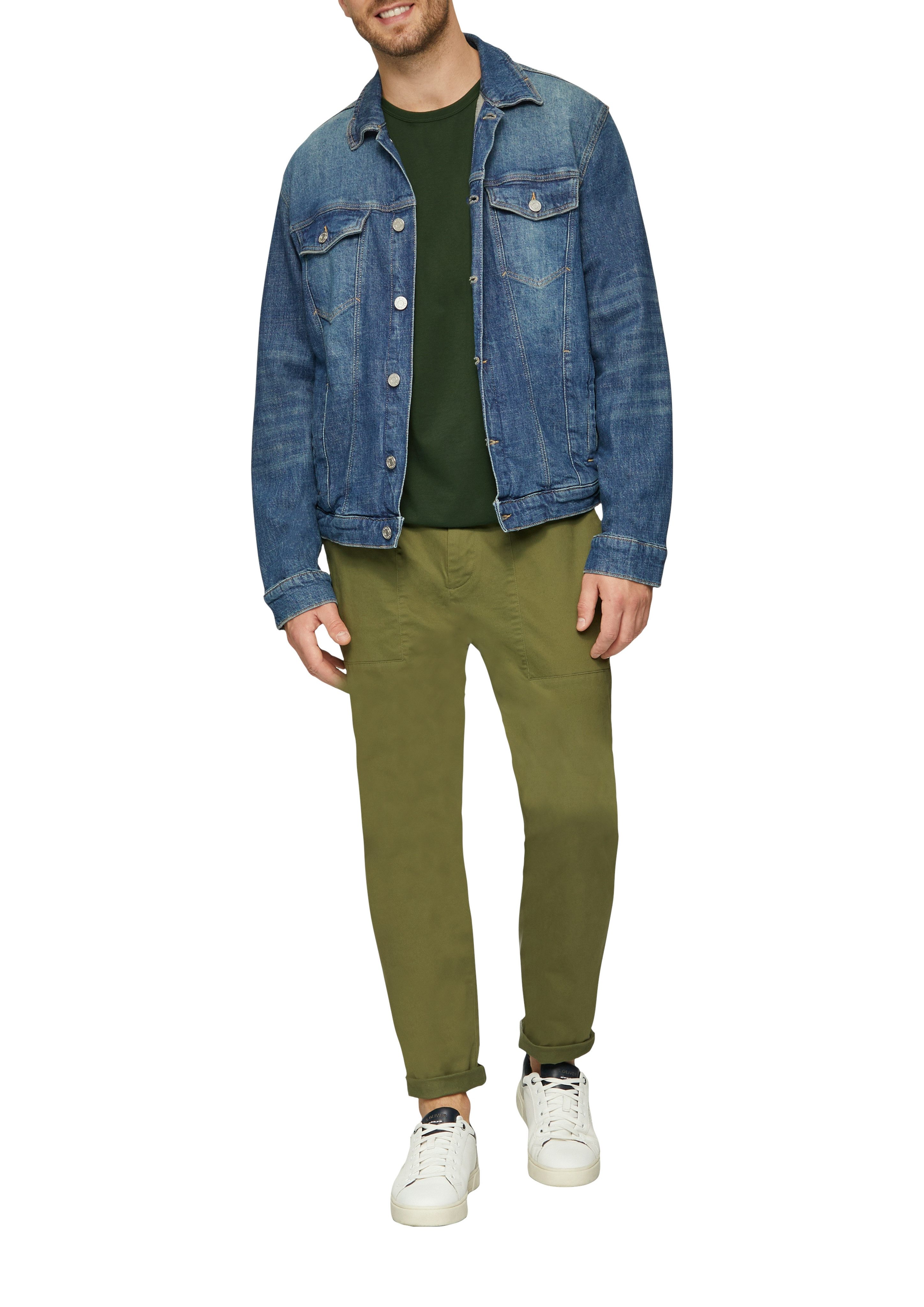 s.Oliver Shirt met lange mouwen met een ronde hals