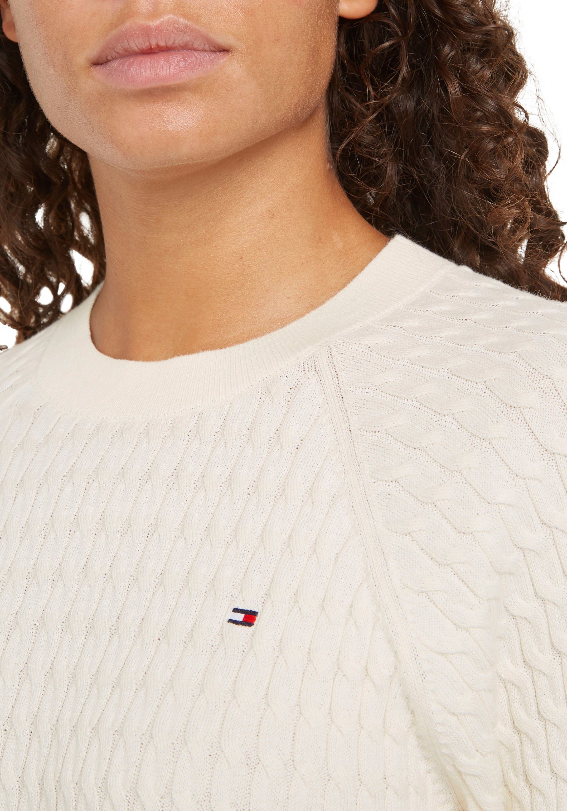 Tommy Hilfiger Trui met ronde hals CO CABLE C-NK SWEATER
