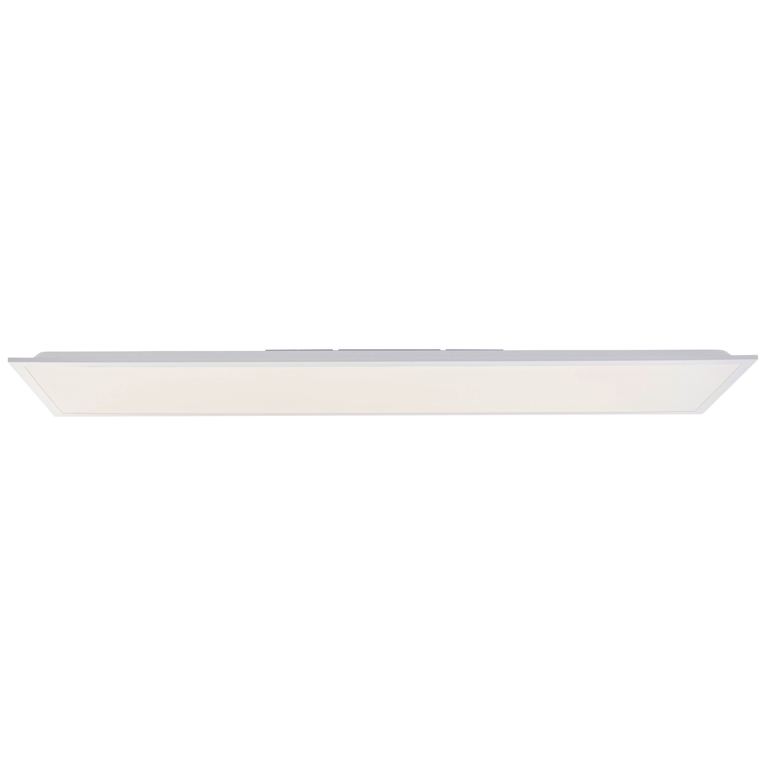 Brilliant Leuchten Led-plafondlamp Briston Opbouw LED paneel, 120 x 30 cm, 4200 lm, dimbaar, 3000-6500 K, wit