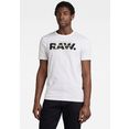 g-star raw shirt met print raw originals t-shirt wit