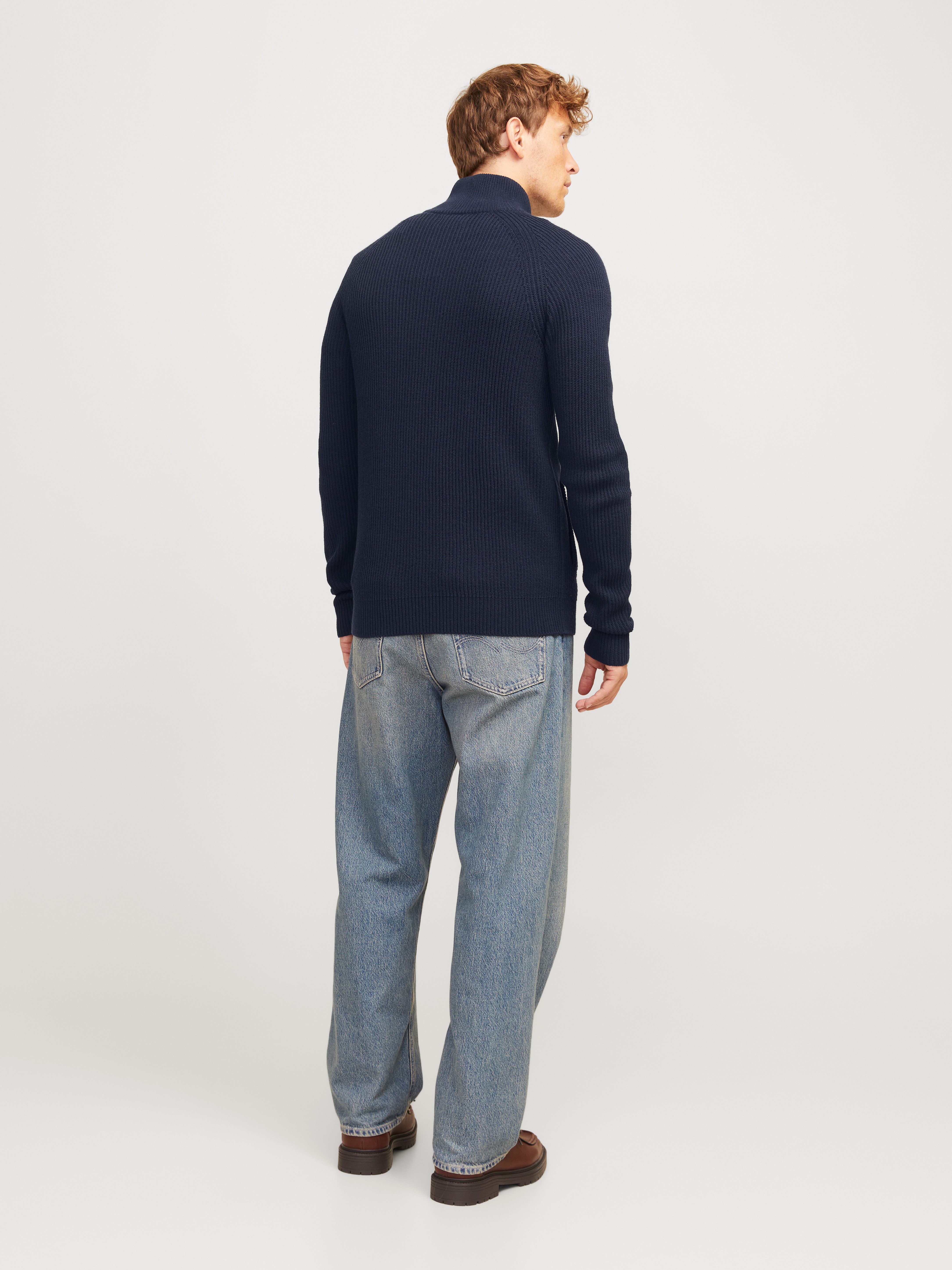Jack & Jones Vest JJPANNEL KNIT ZIP CARDIGAN AW24
