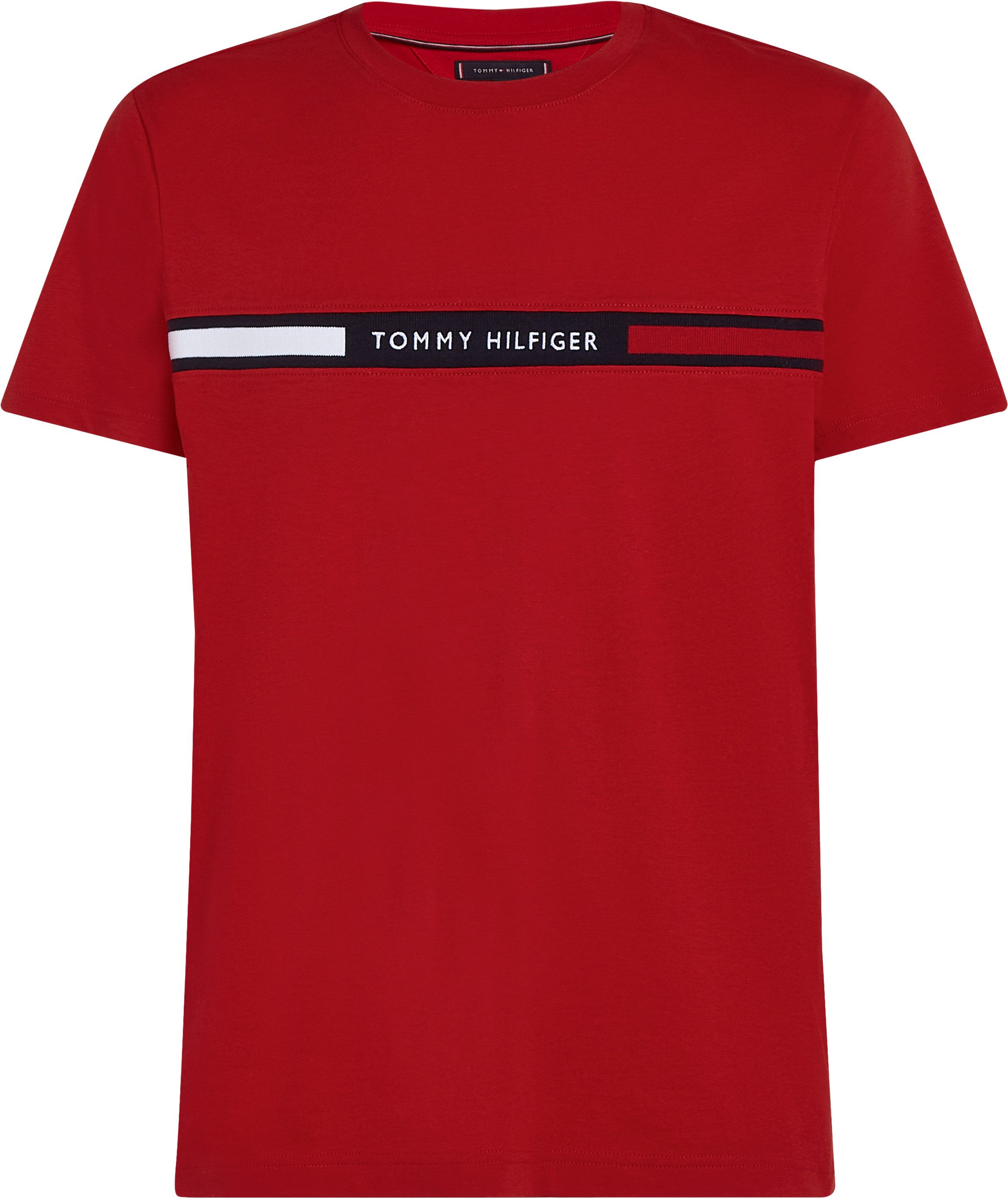 Tommy Hilfiger Shirt met ronde hals BT-HILFIGER CHEST INSERT TEE-B