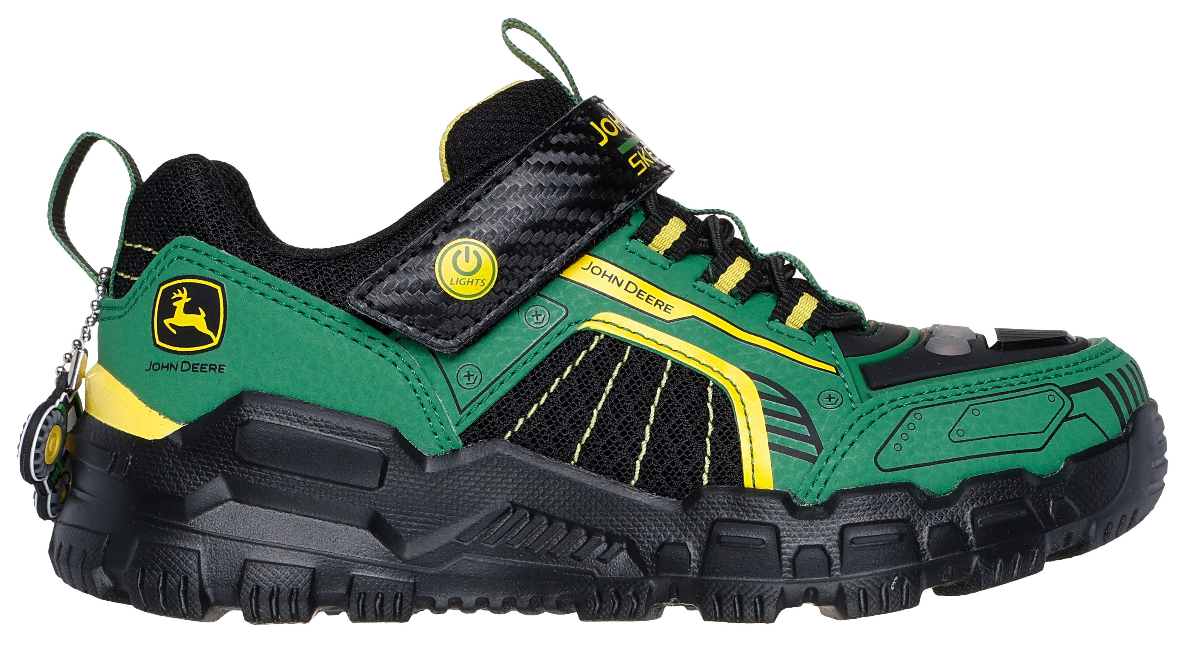 Skechers Sneakers ADVENTURE TRACK - JOHN DEERE , klittenbandschoen in john deere ontwerp, maat sjabloon om te downloaden