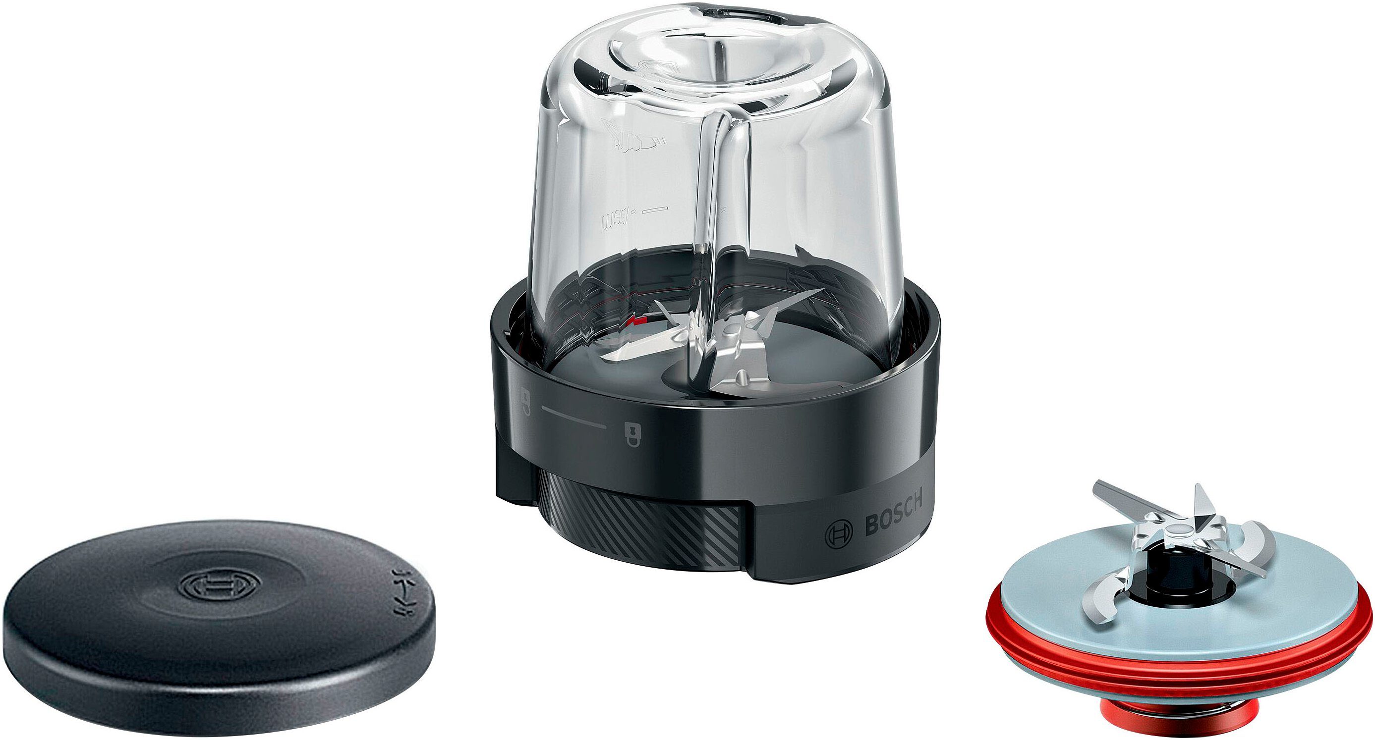 BOSCH Hakmolen-opzetstuk MUZS68CG multifunctionele hakmolen 3-in-1 (set)