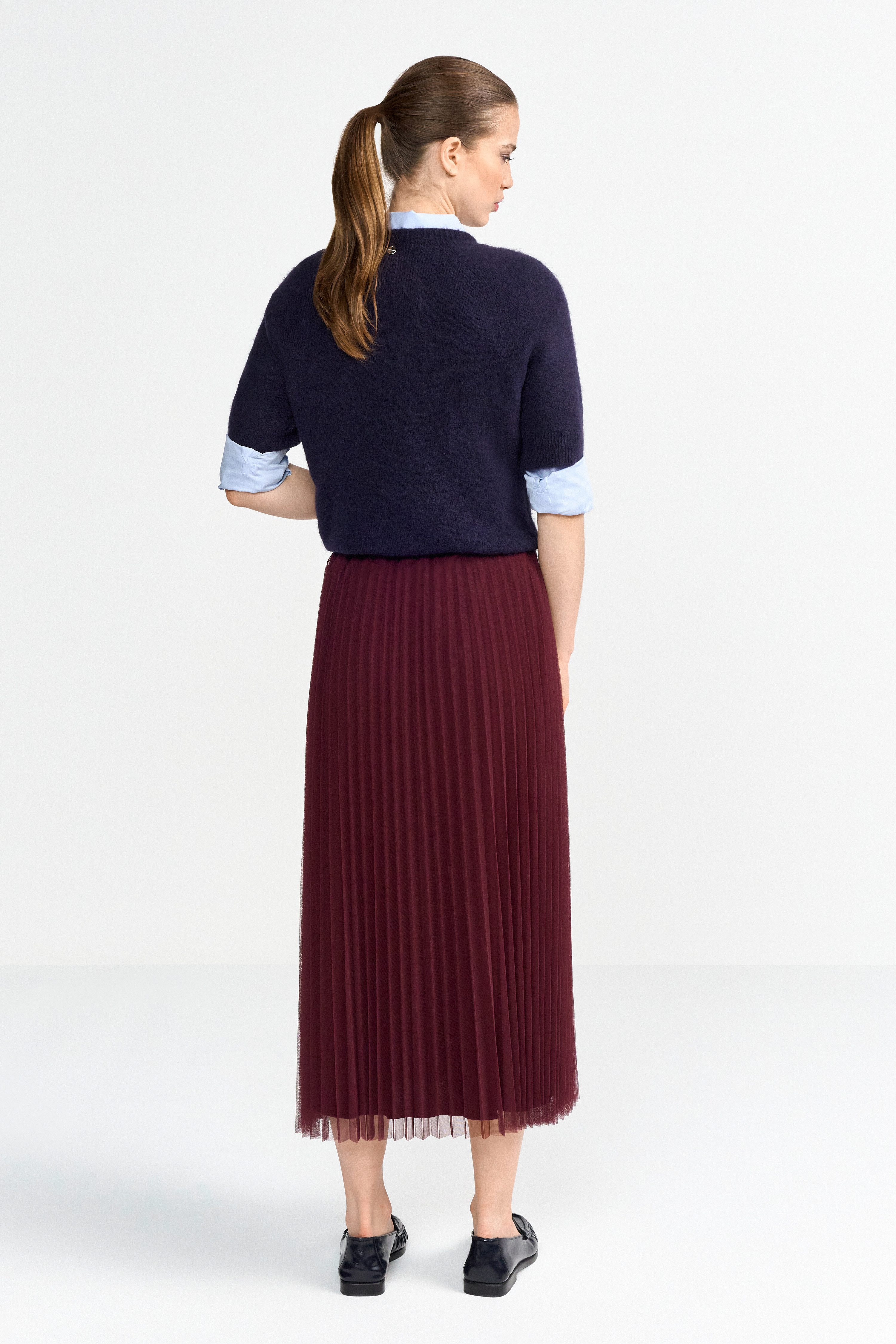 Rich & Royal Plissérok met elastische taille