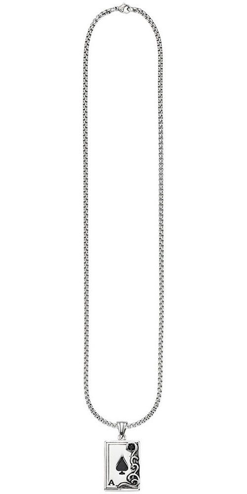 Bruno Banani Ketting met hanger Sieraad Geschenk Venetiaanse ketting Kaart Schoppen-Aas B4118N 20 00 55
