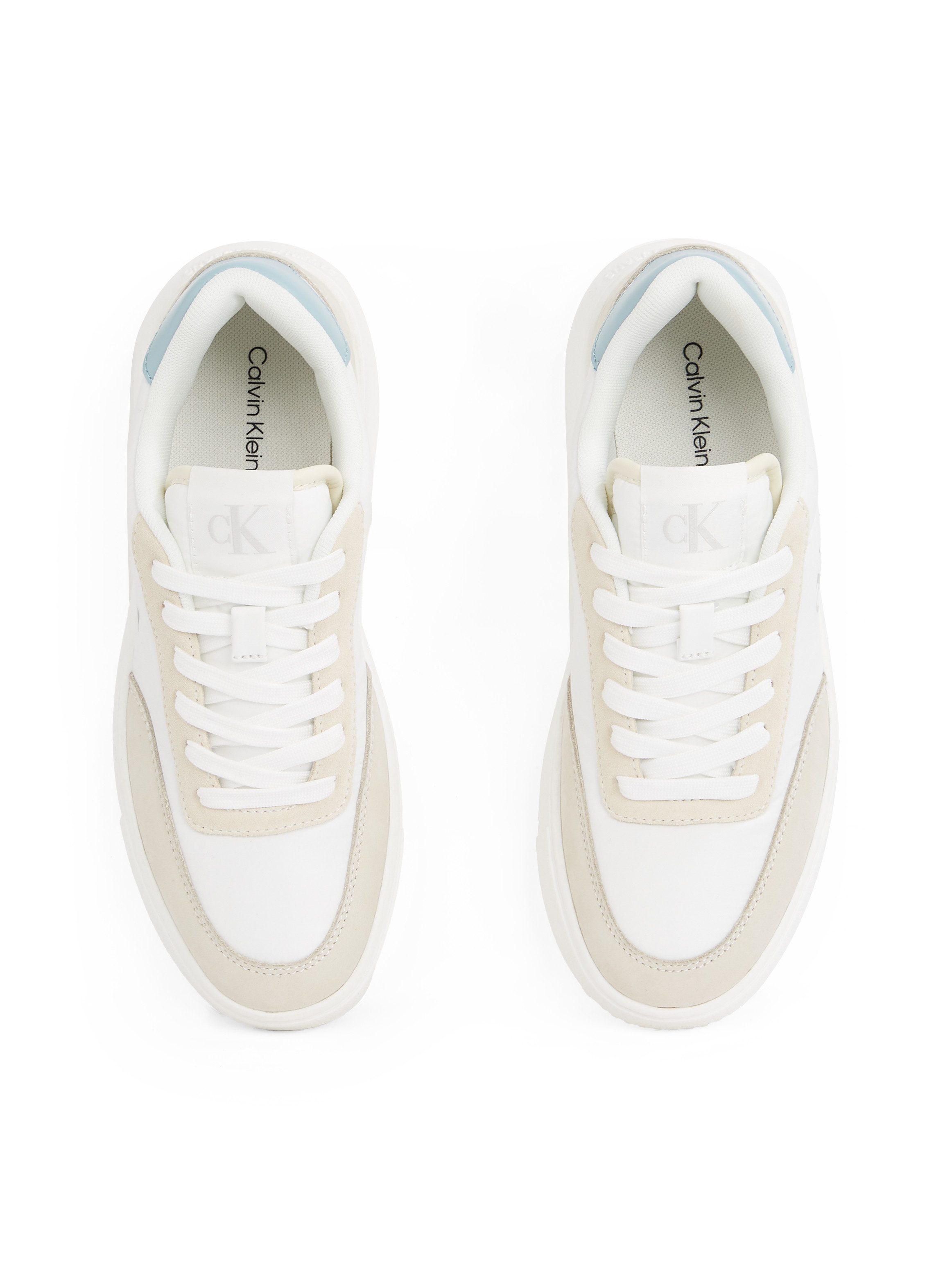Calvin Klein Sneakers CHUNKY CUPSOLE LOW MIX IN , vrijetijdsschoen, lage schoen, veterschoen met ck-logo