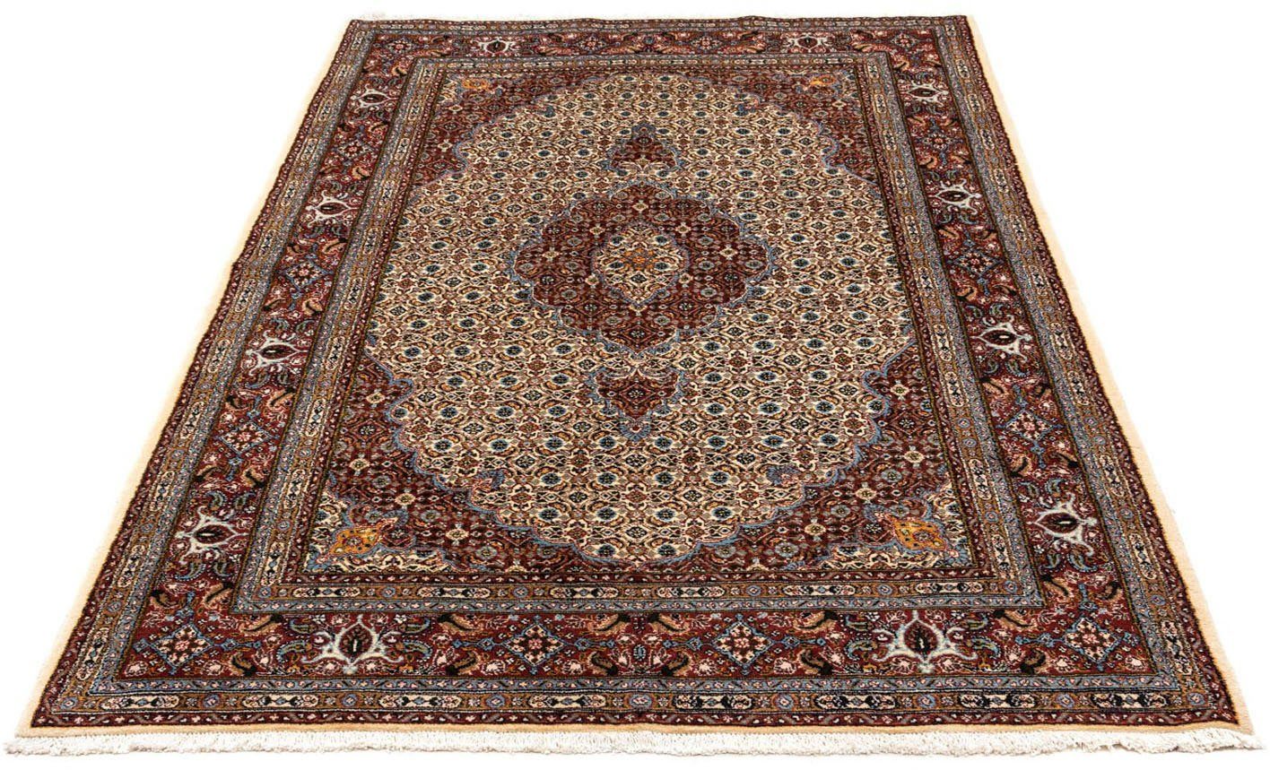 morgenland Wollen kleed Moud figuratief rosso scuro 245 x 155 cm Uniek exemplaar met certificaat