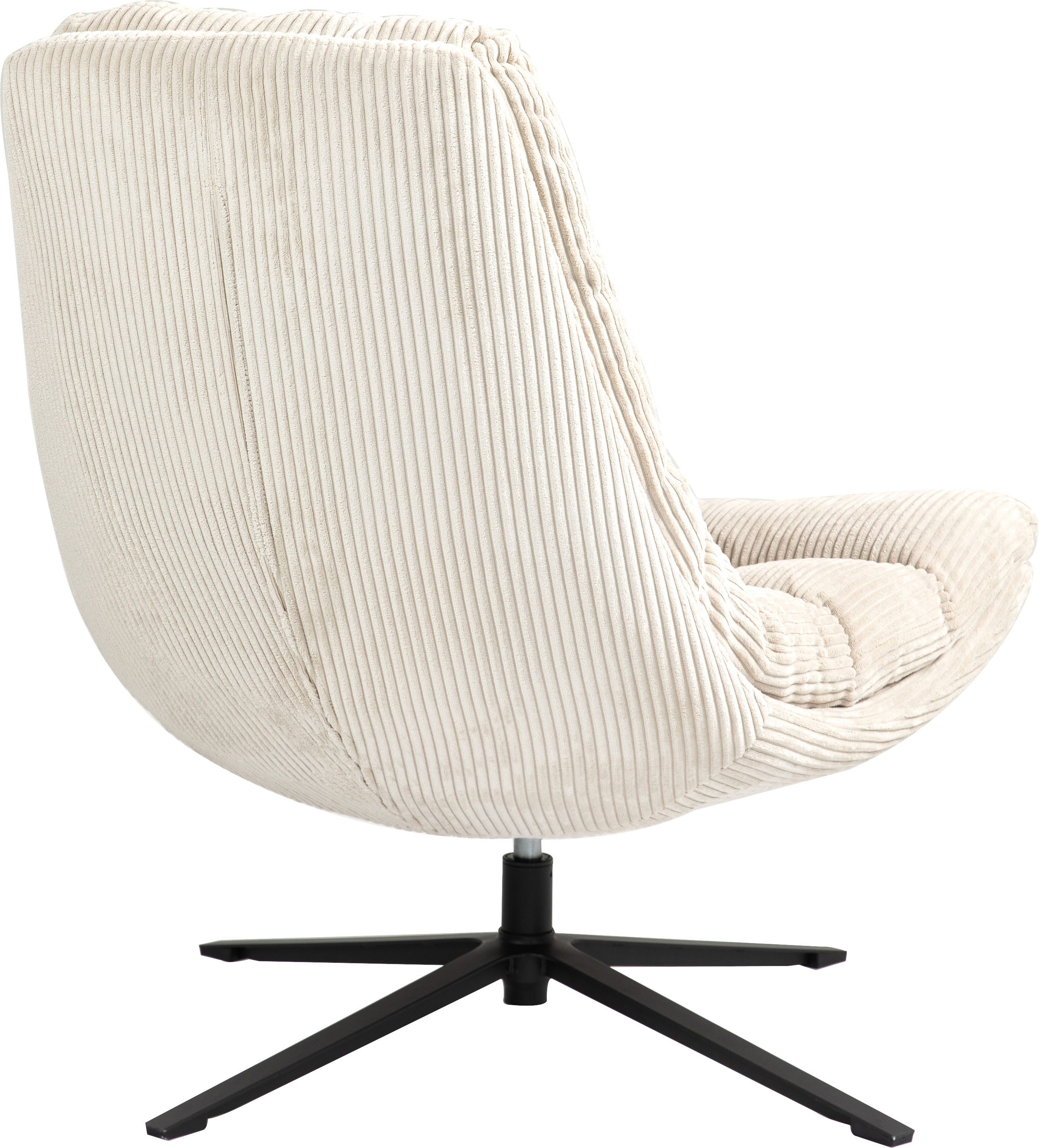 Duo Collection Relaxfauteuil PORTO 360° draaibaar, dubbele bekleding, met poef, tot 115 kg belastbaar