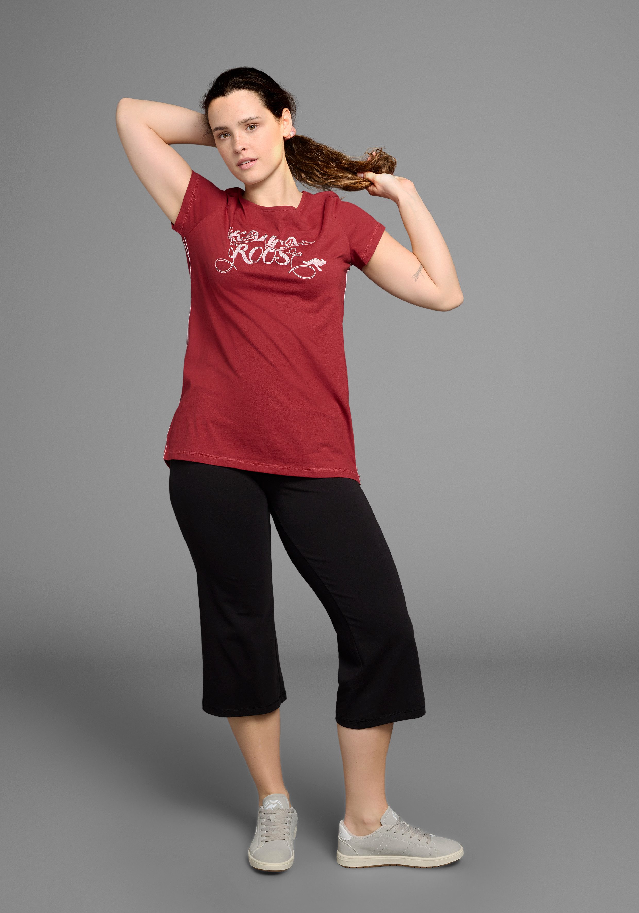 KangaROOS Lang shirt Korte mouw, figuuraccentuerende pasvorm (2-delig, Set van 2)
