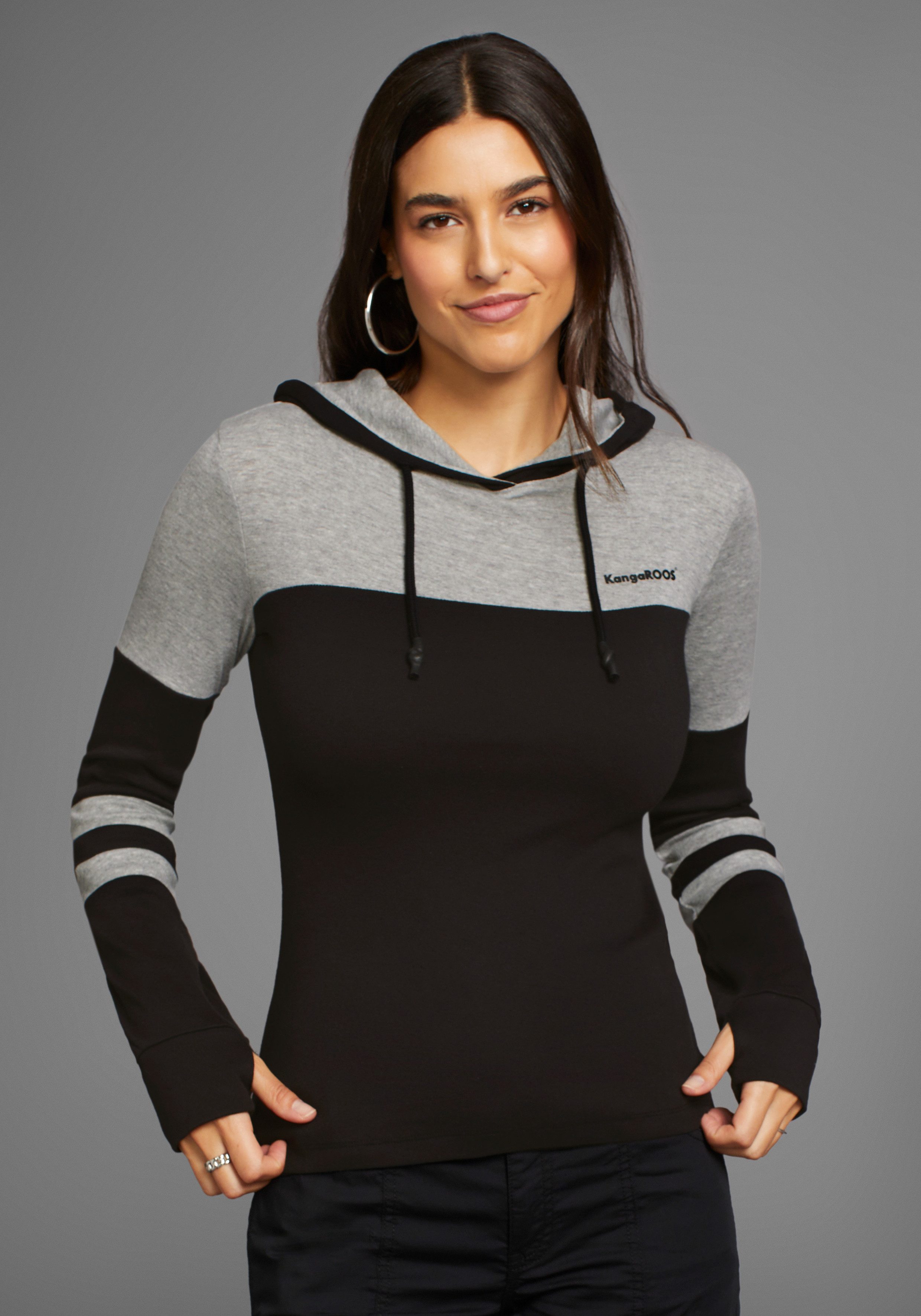 KangaROOS Capuchonshirt colourblocking-stijl