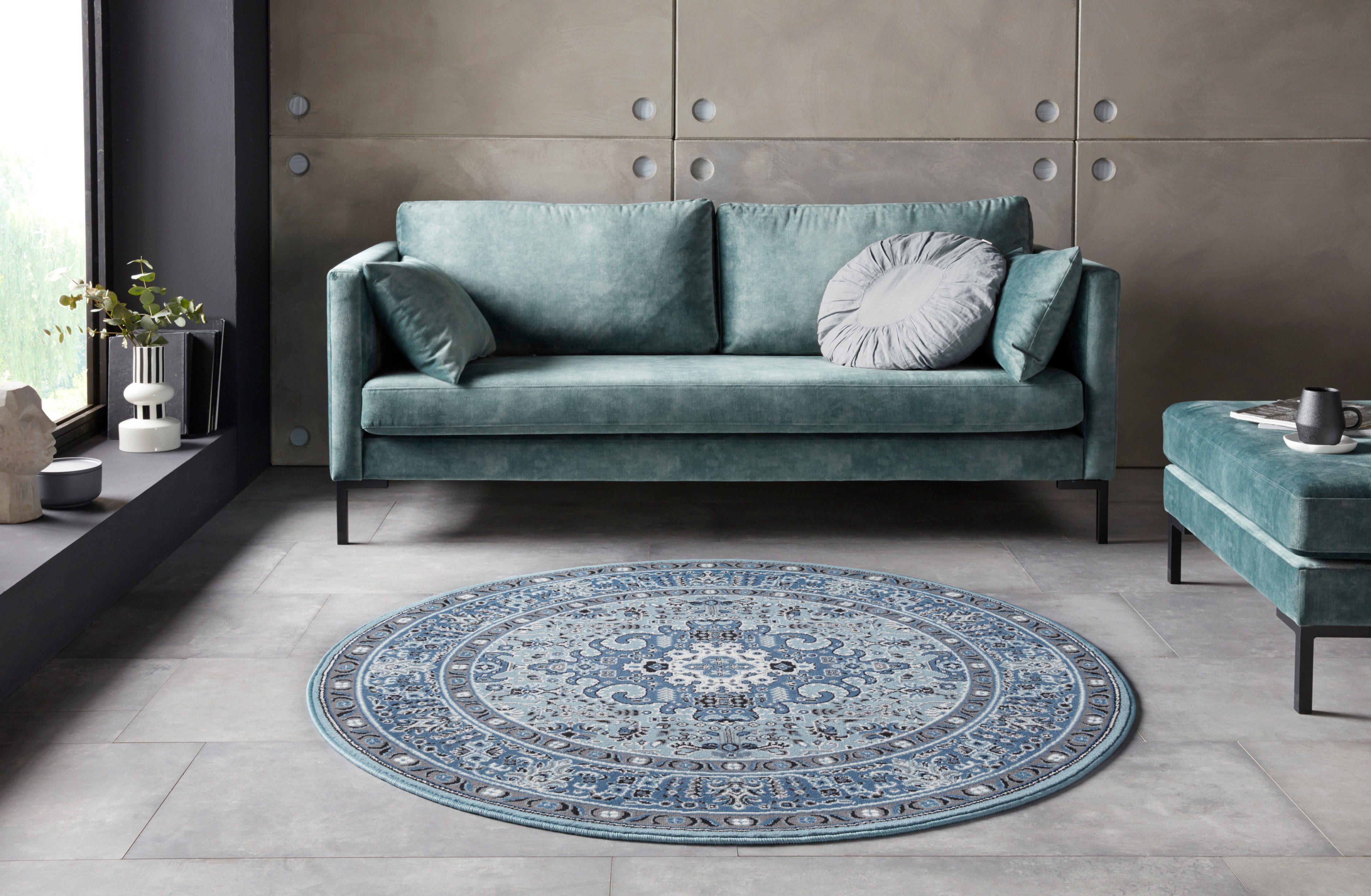 NOURISTAN Vloerkleed Skazar Isfahan Korte pool, oriënt, vloerkleed, vintage, eetkamer, woonkamer, hal