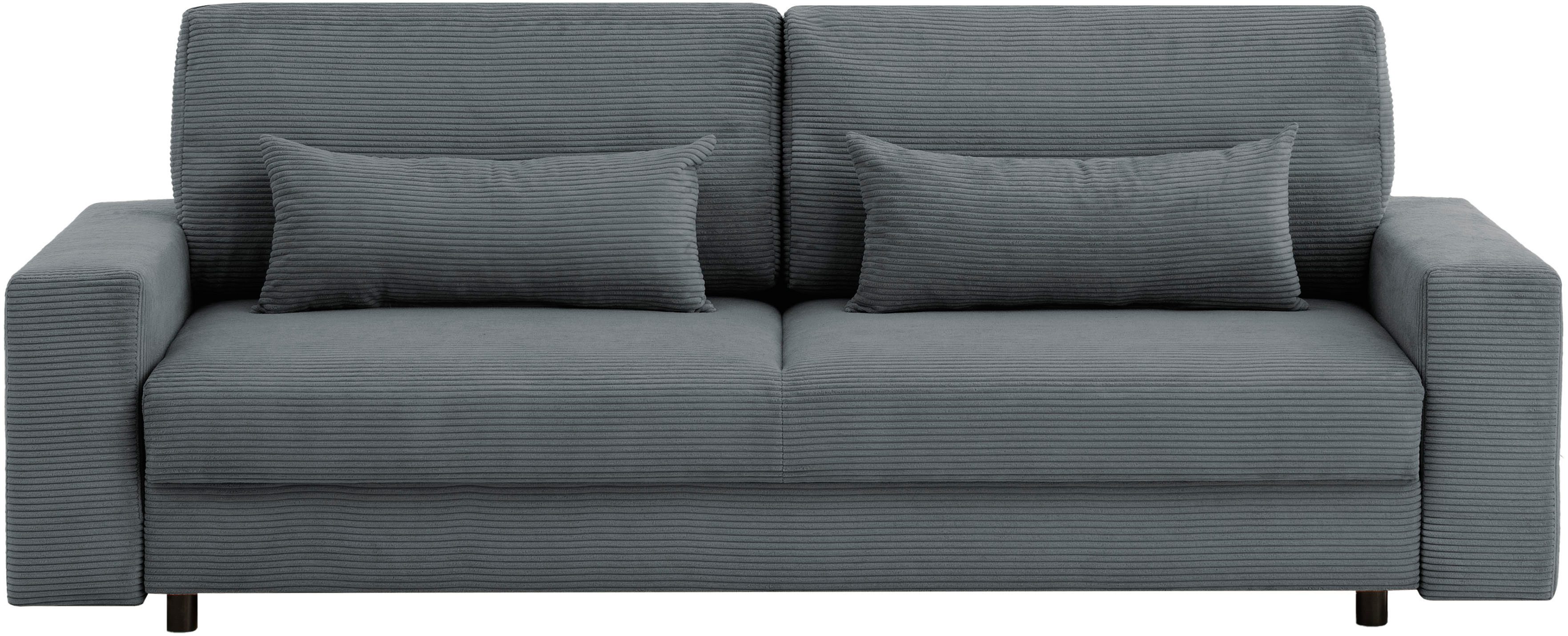LeGer Home by Lena Gercke Slaapbank Imoga, kussen met slaapfunctie, 3-zits bank, bank met bedlade in moderne kleuren en stoffen, bedfunctie, ligoppervlak: 200x150 cm