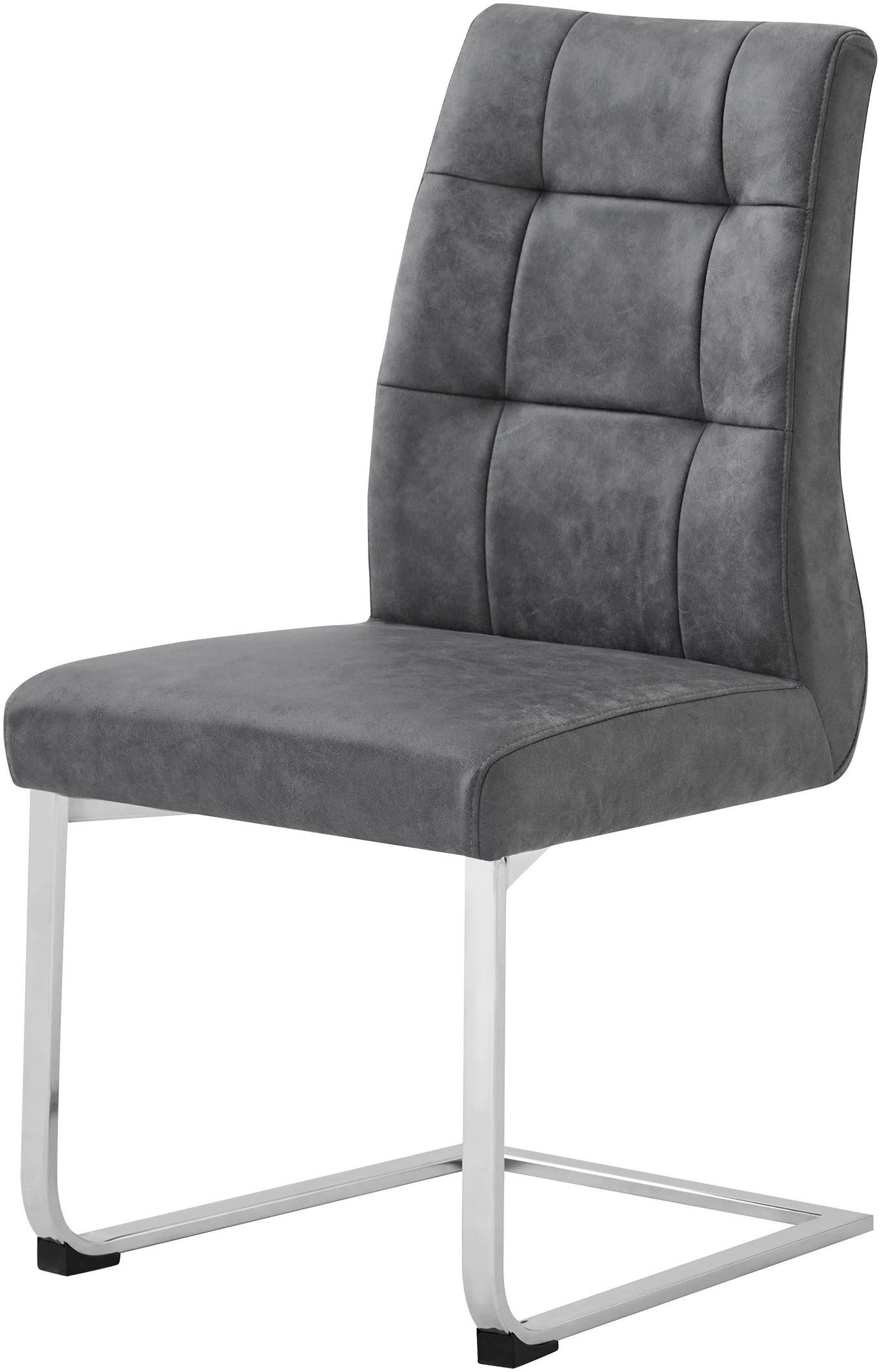 byLIVING Eetkamerstoel Marlen XXL belastbaar tot 150 kg, vintage bekleding, sledestoel (set, 2 stuks)