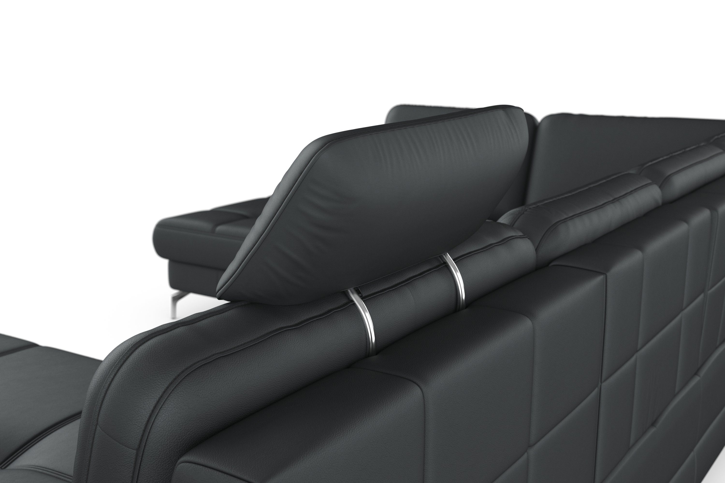 sit&more Zithoek Bendigo U-vorm inclusief zitdiepteverstelling, bodemvrijheid 12 cm, in 2 pootkleuren