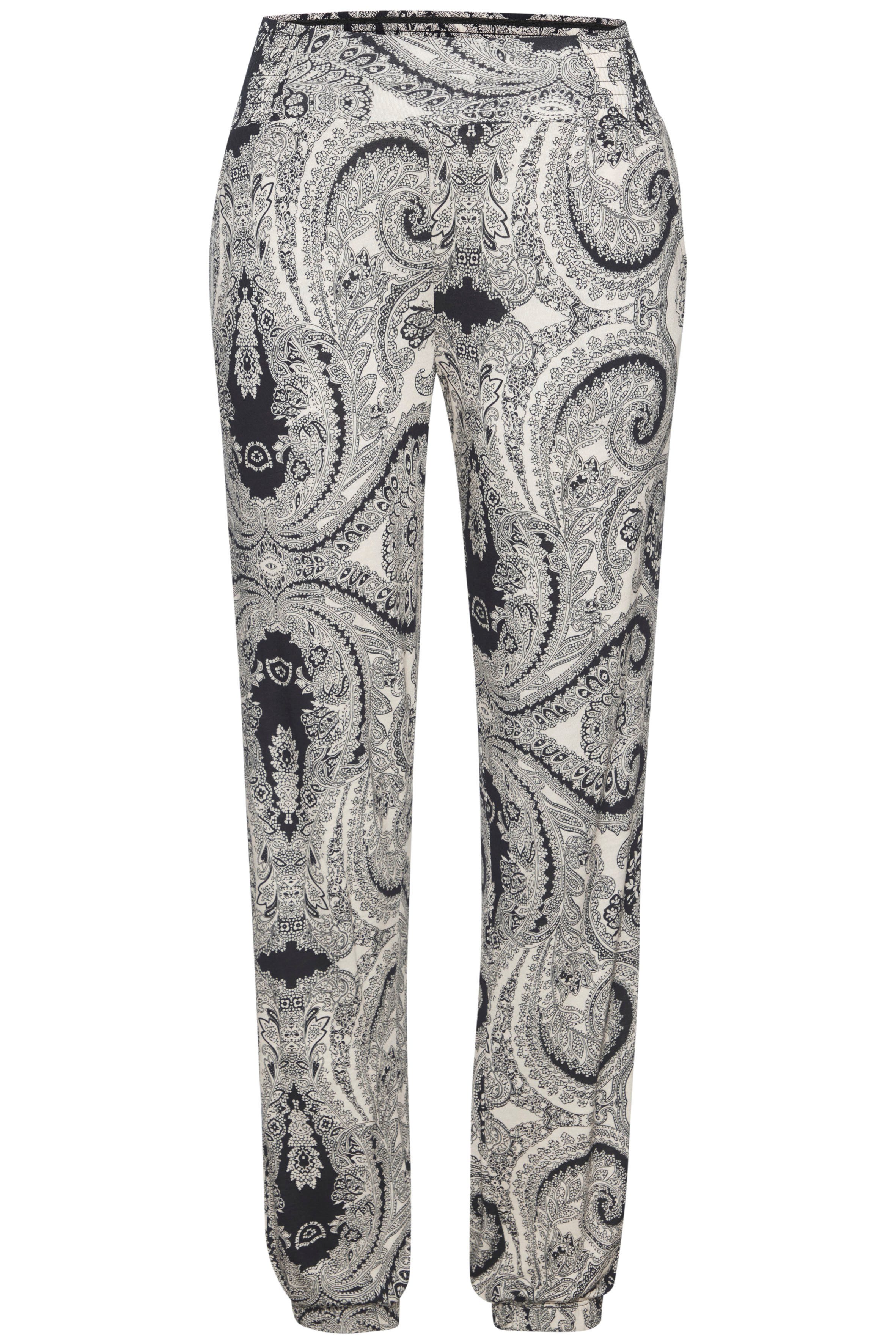 Lascana Jerseybroek met paisleydruk en zakken, elastische tailleband, zomerbroek