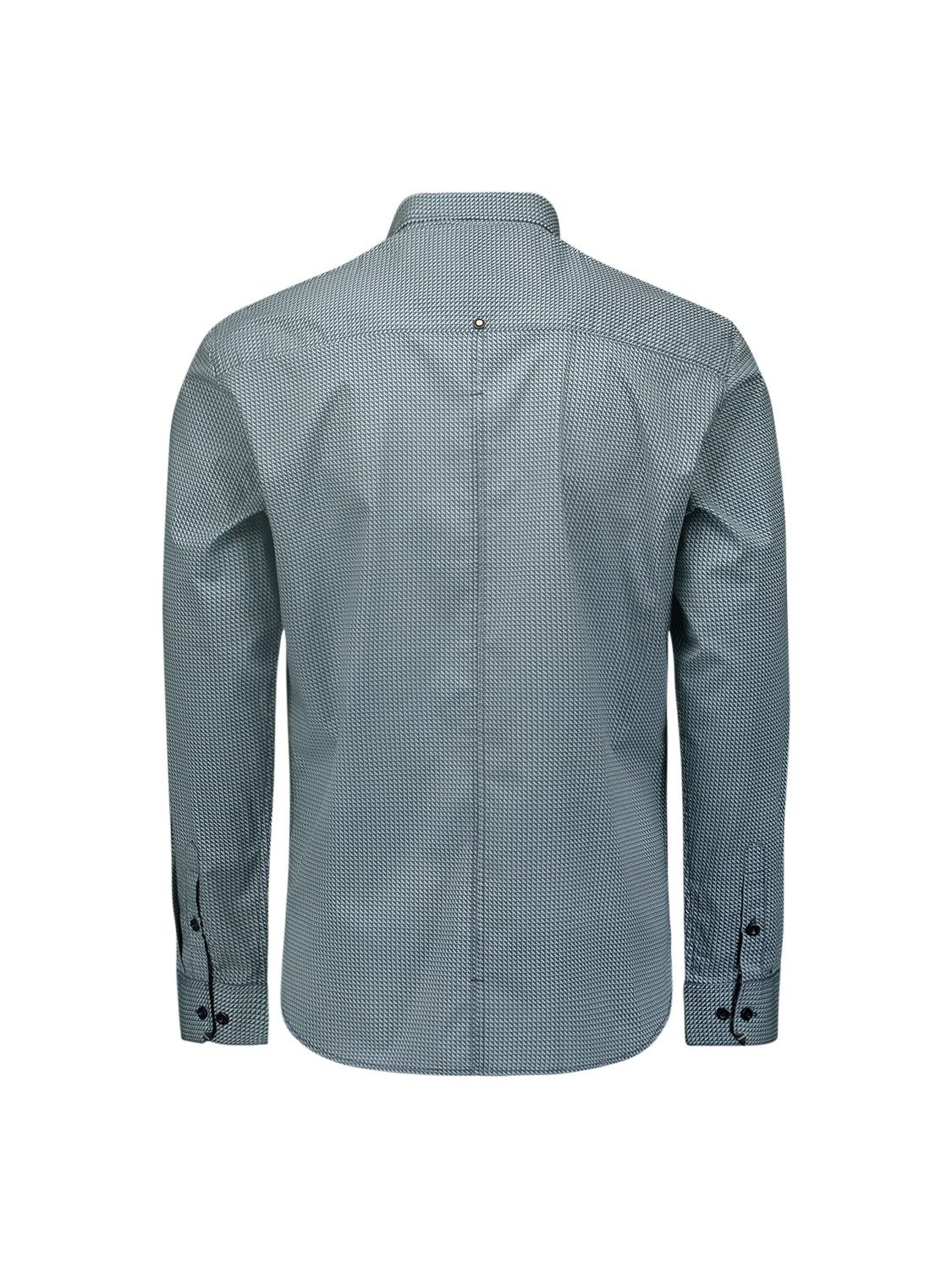 NO EXCESS Overhemd met lange mouwen met knoopsluiting en allover print