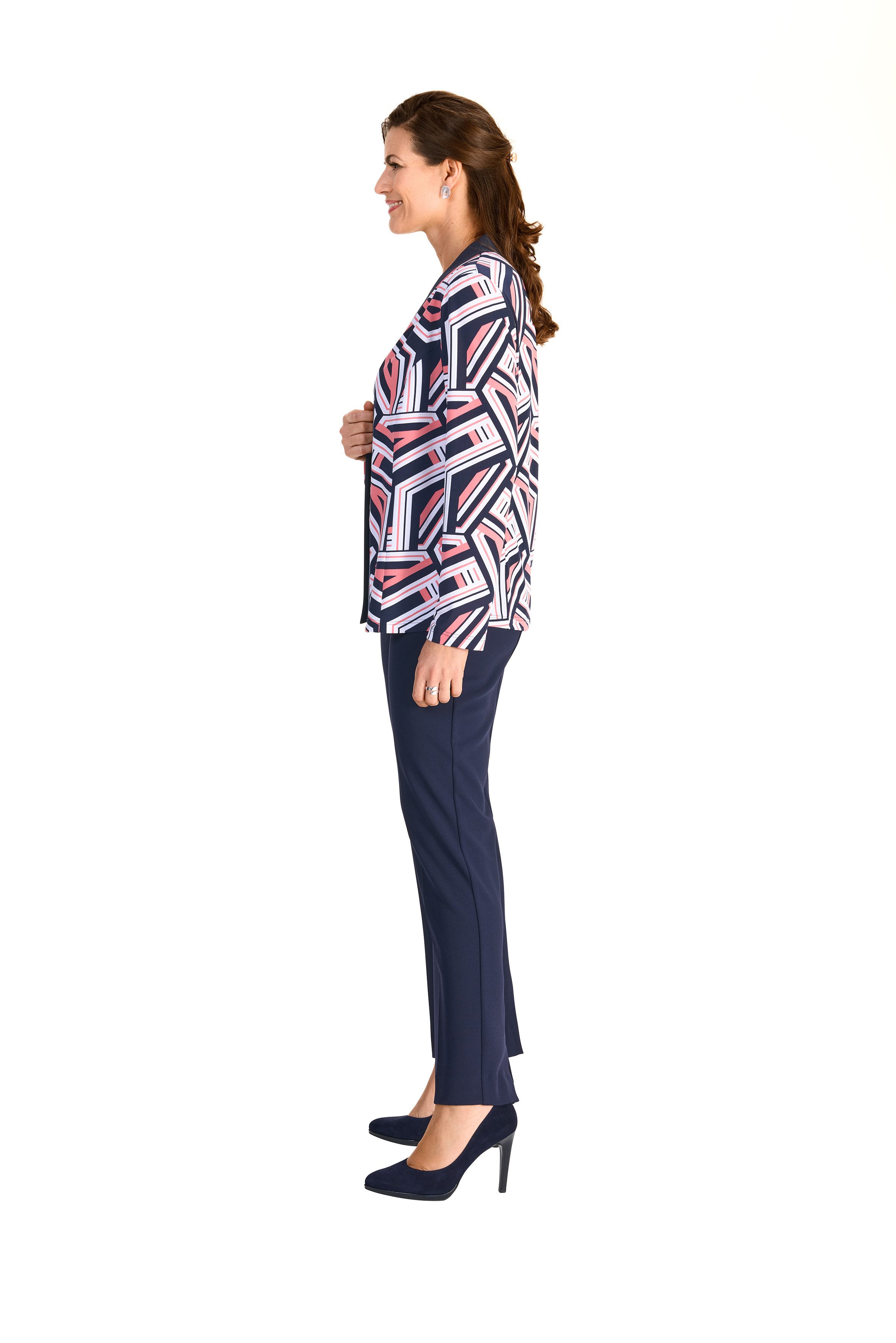 HERMANN LANGE Collection 2-in-1-shirt met lange mouwen met grafisch motief