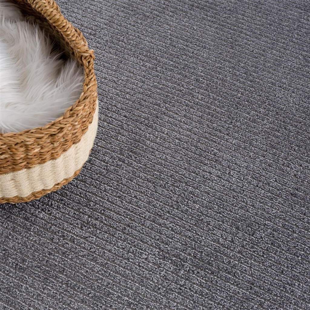 Carpet City Vloerkleed Frisé-tapijt FANCY900 Korte pool, uni, 3D-look, strepen-look