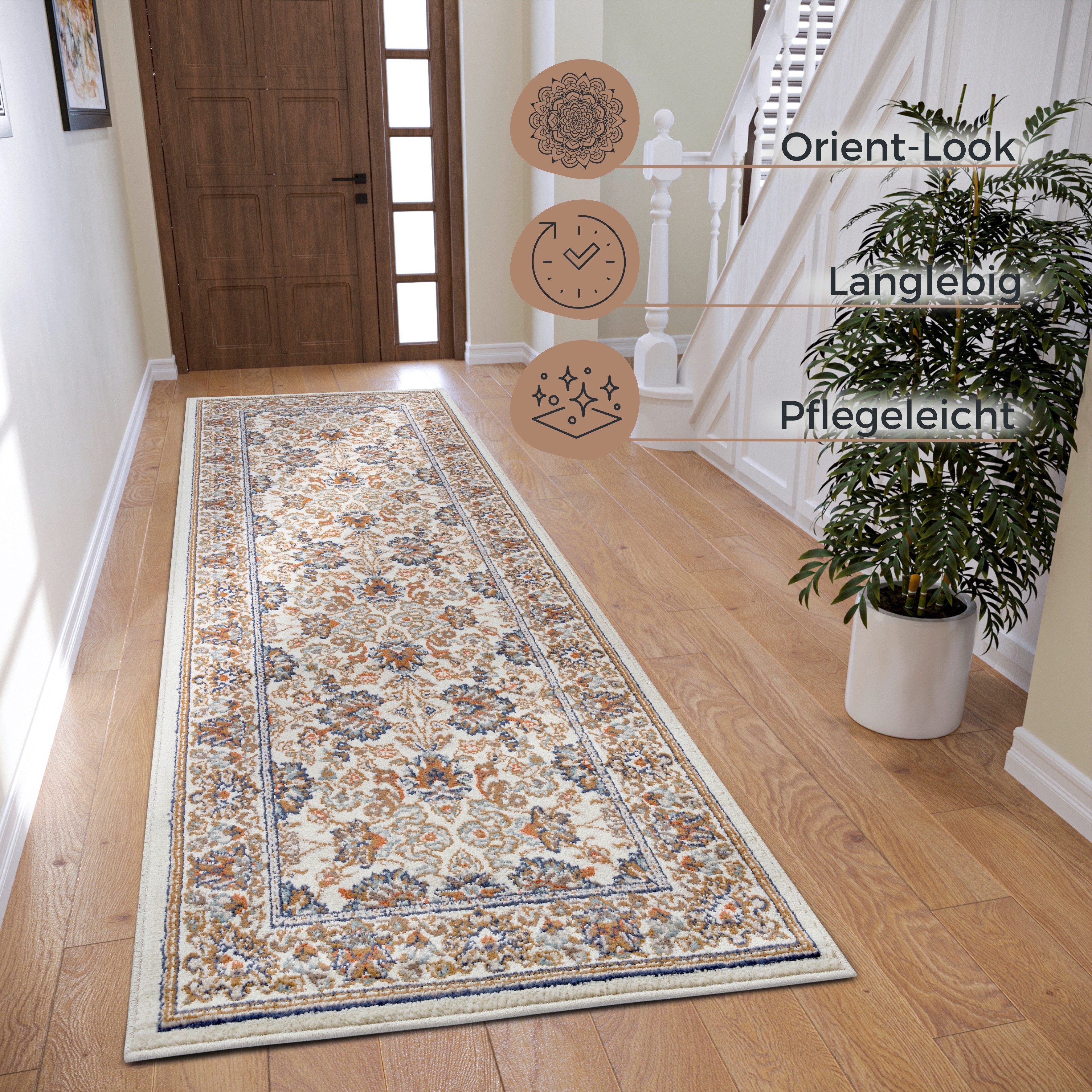 HANSE Home Vloerkleed Saraceni Loper, oosters, kortpolig, woonkamer, slaapkamer, eetkamer