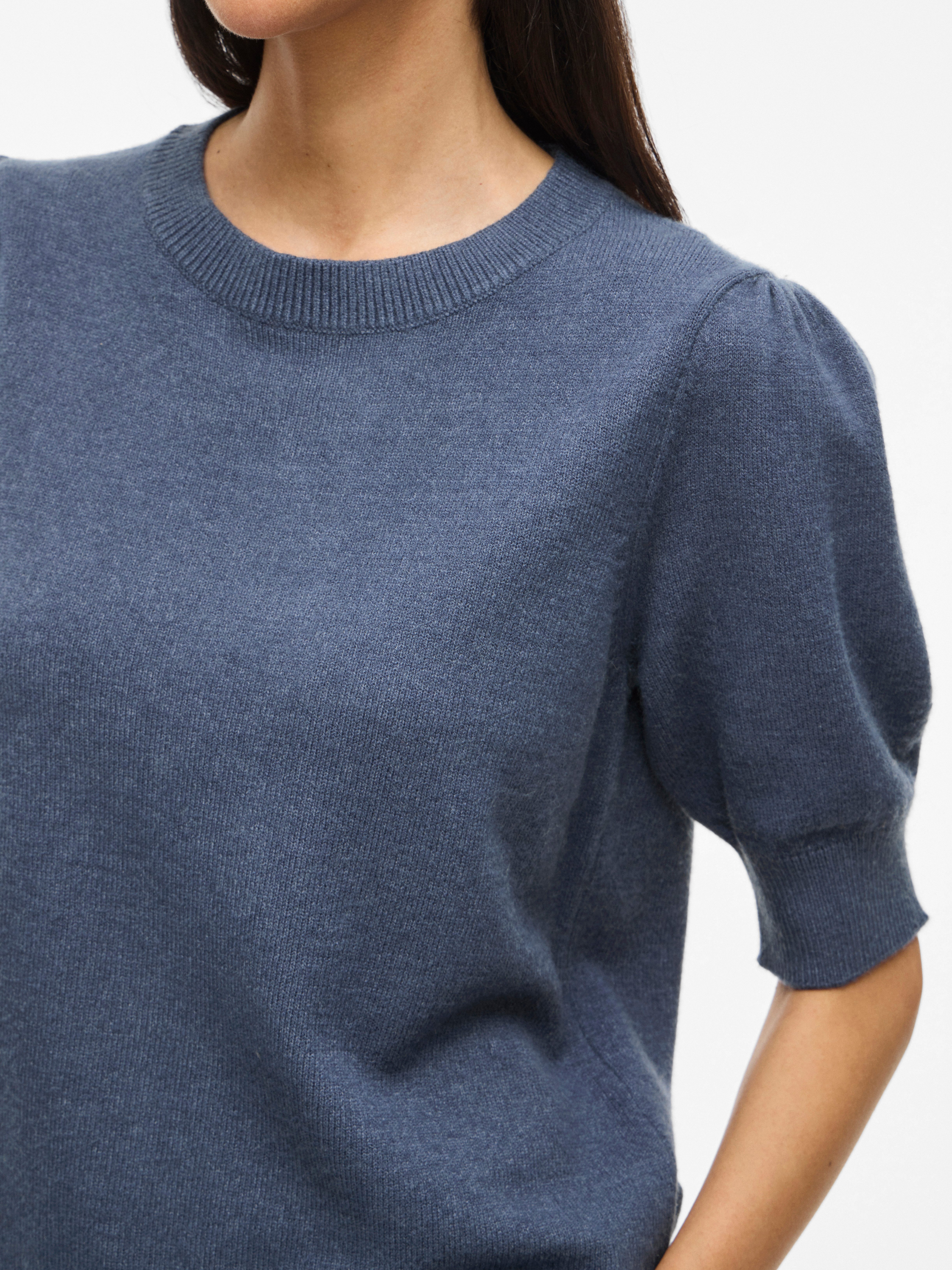 Vila Gebreide trui VIRIL 2/4 SLEEVE O-NECK KNIT TOP - NOOS