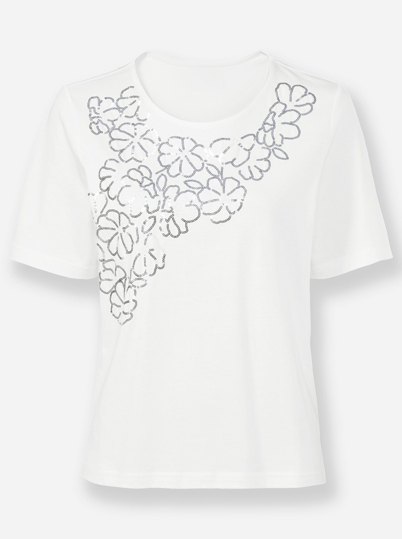 Lady Shirt met ronde hals Shirt met korte mouwen (1-delig)