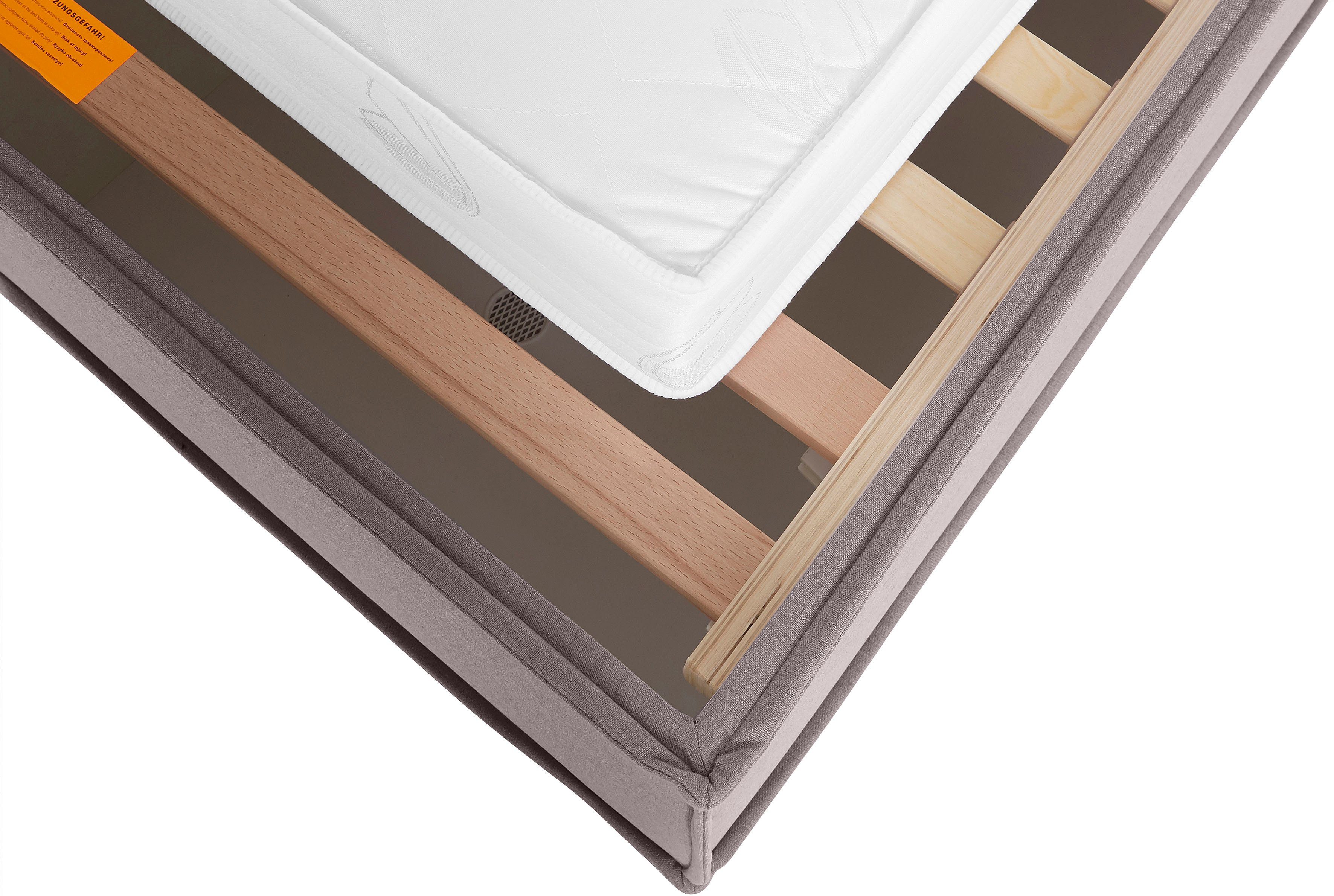 LeGer Home by Lena Gercke Gestoffeerd bed Isaline naar keuze zonder matras of met 3 matrassoorten, hoofdbordhoogte 107 cm