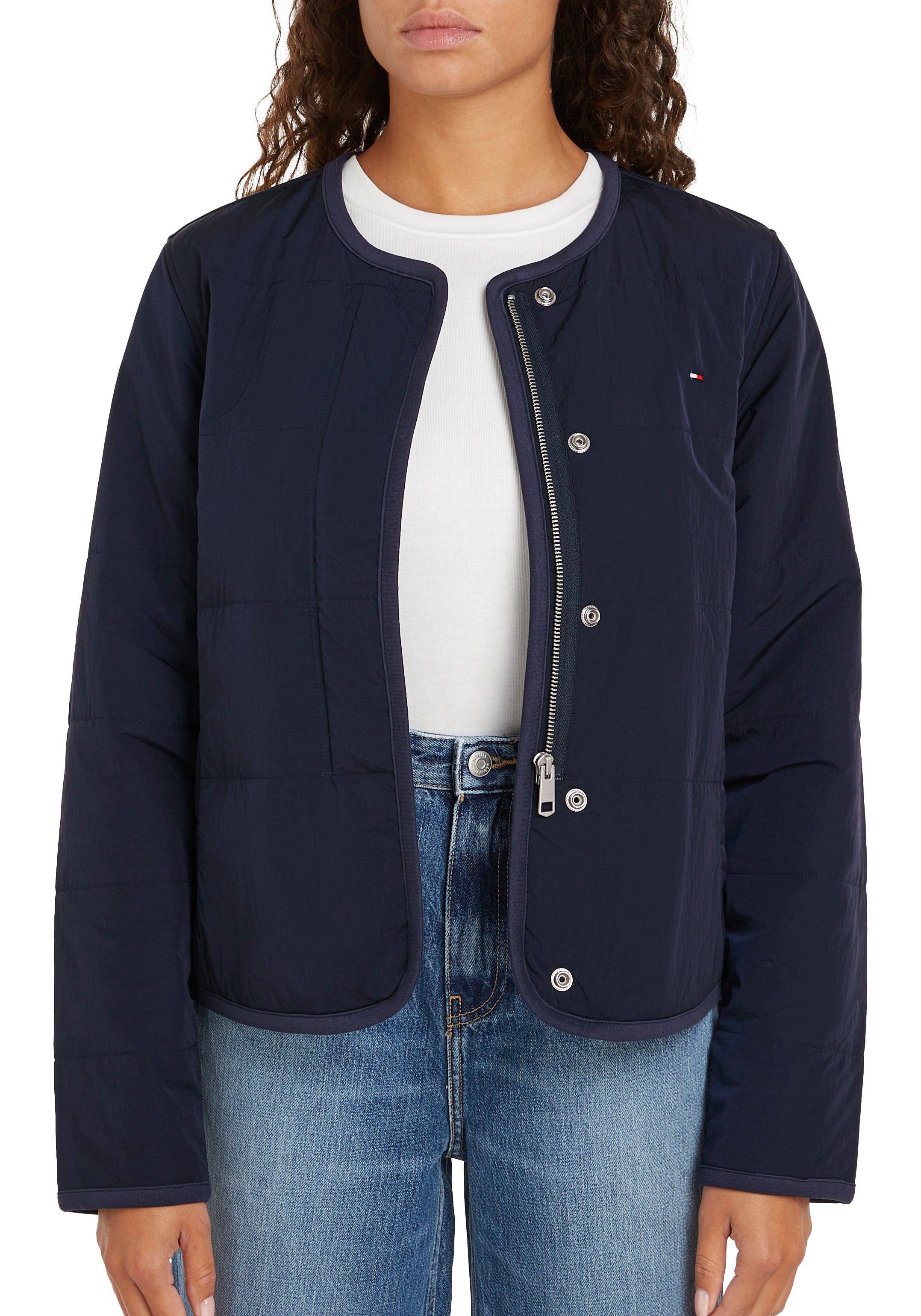 Tommy Hilfiger Gewatteerde jas JERSEY LINED JACKET met tommy jeans-merklabel