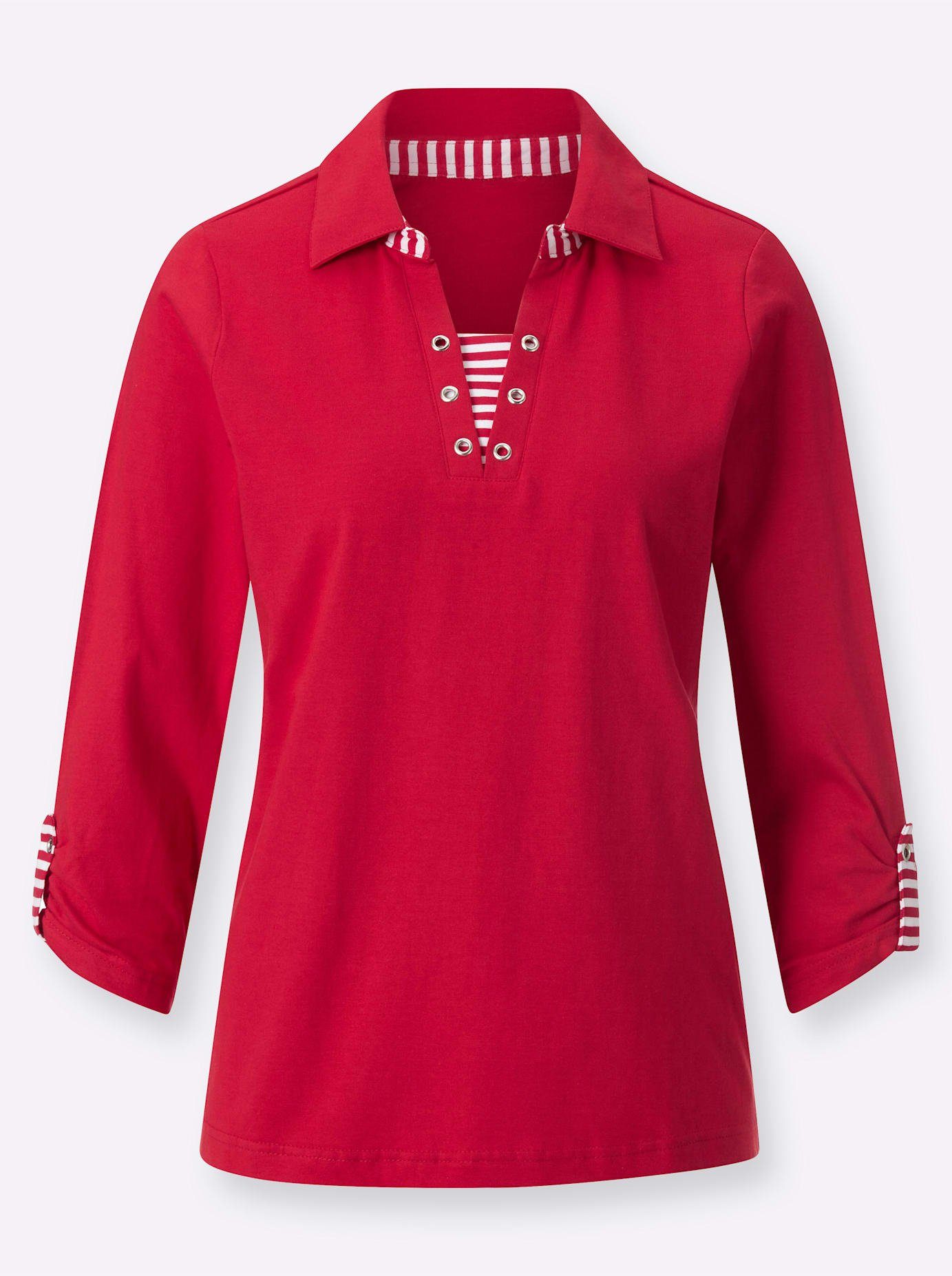 Casual Looks Shirt met 3/4-mouwen Shirt (1-delig)