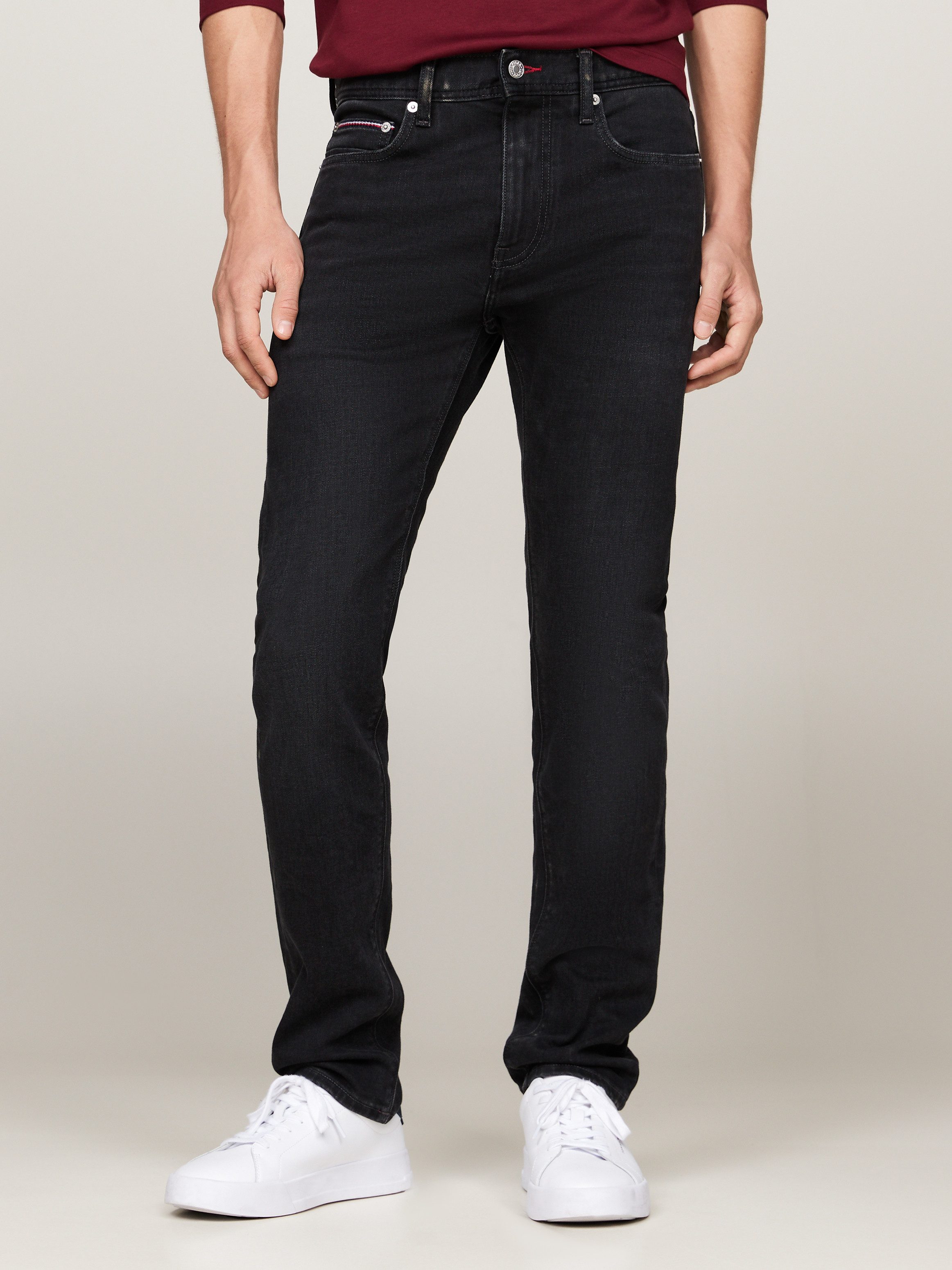 Tommy Hilfiger Slim fit jeans SLIM BLEECKER PSTR CROW BLACK