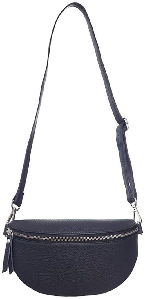 Zwillingsherz Schoudertas Crossbody Bag Leder , schoudertas met ritssluiting