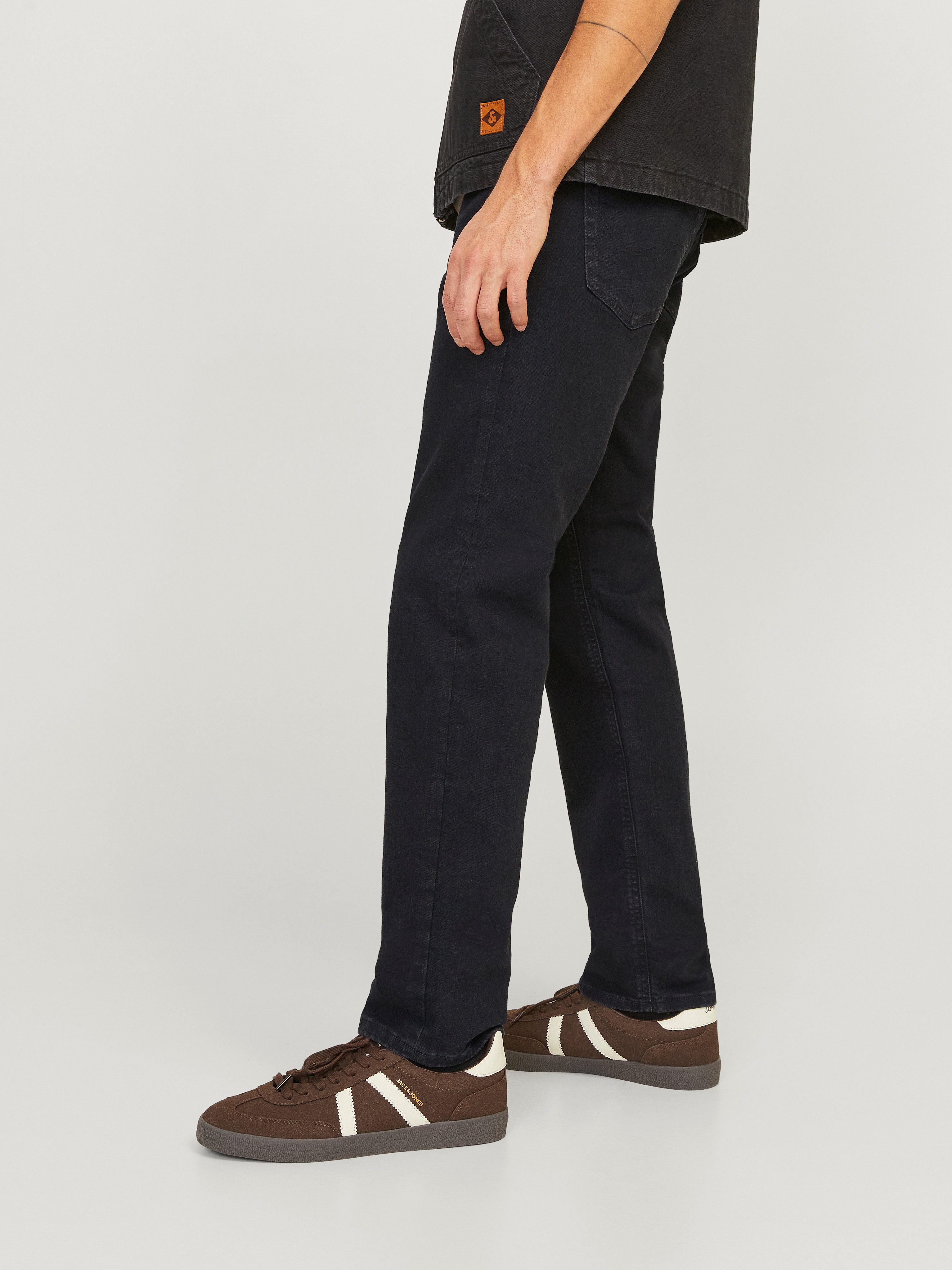 Jack & Jones Tapered jeans JJIMIKE JJORIGINAL SQ 223 Stonewashed voor een used-look met vervaagde effecten