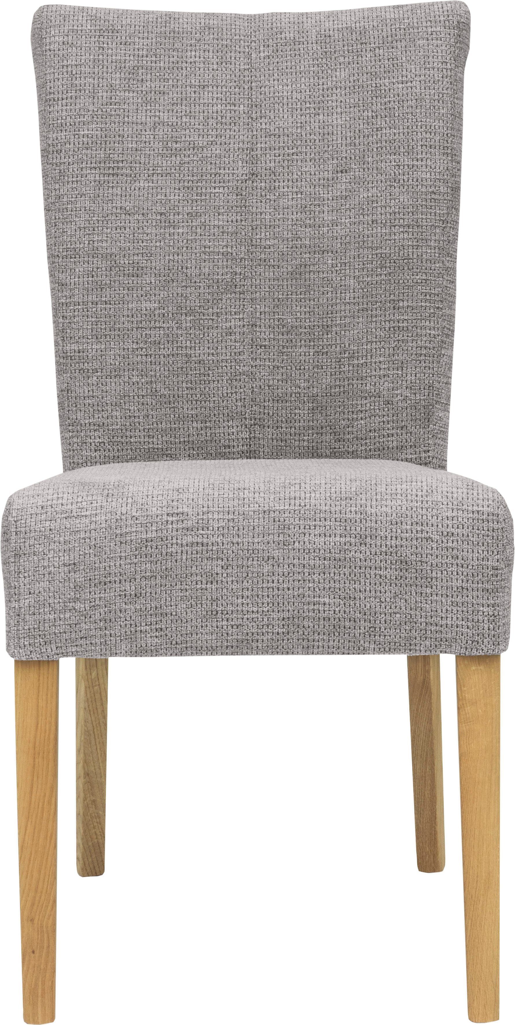 Home affaire Eetkamerstoel Queen Polsterstoel BESTSELLER verschillende type bekleding, massief houten onderstel (set)