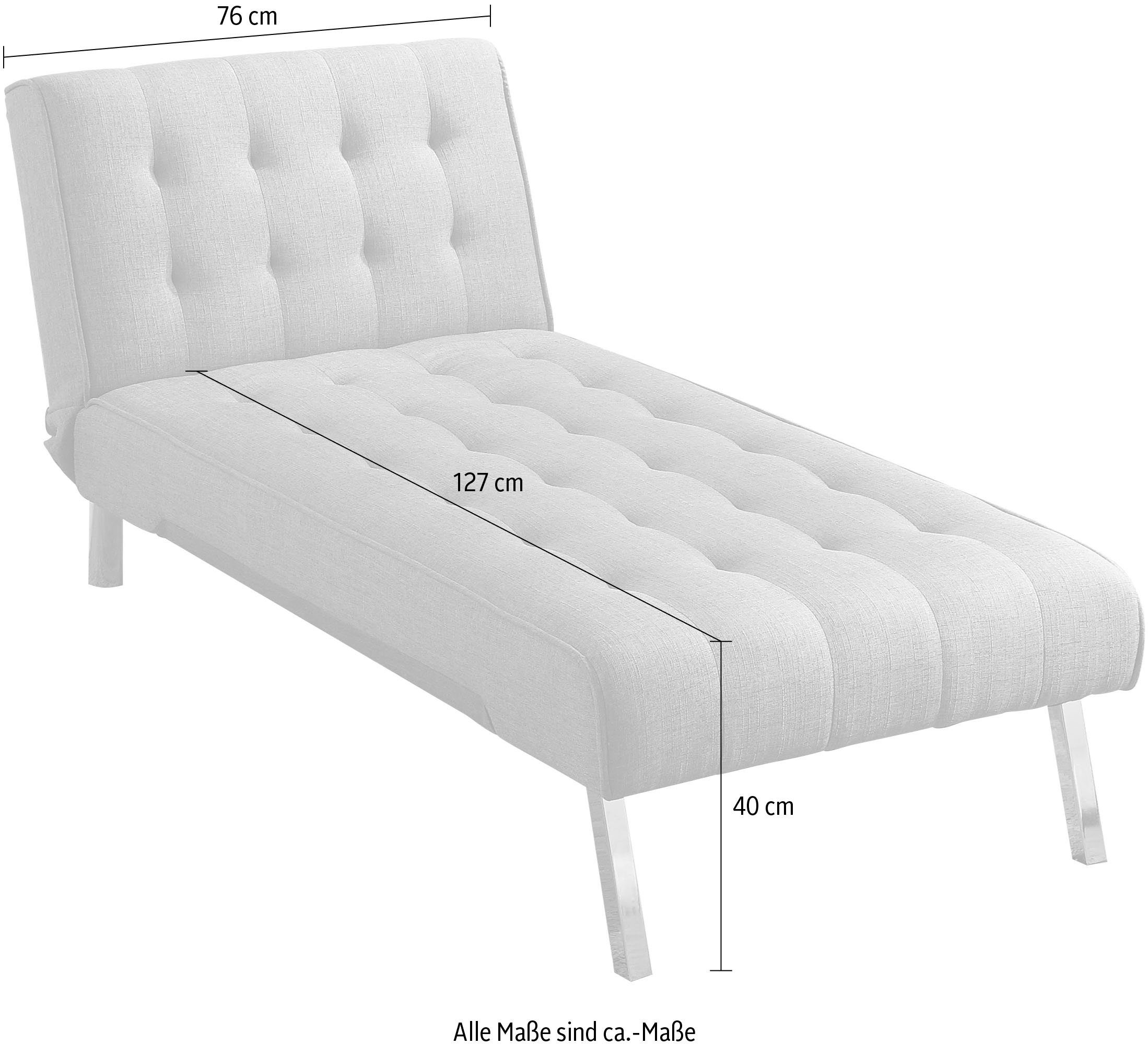 ATLANTIC home collection Relaxstoel Pierre met relax- en slaapfunctie, met golfvering
