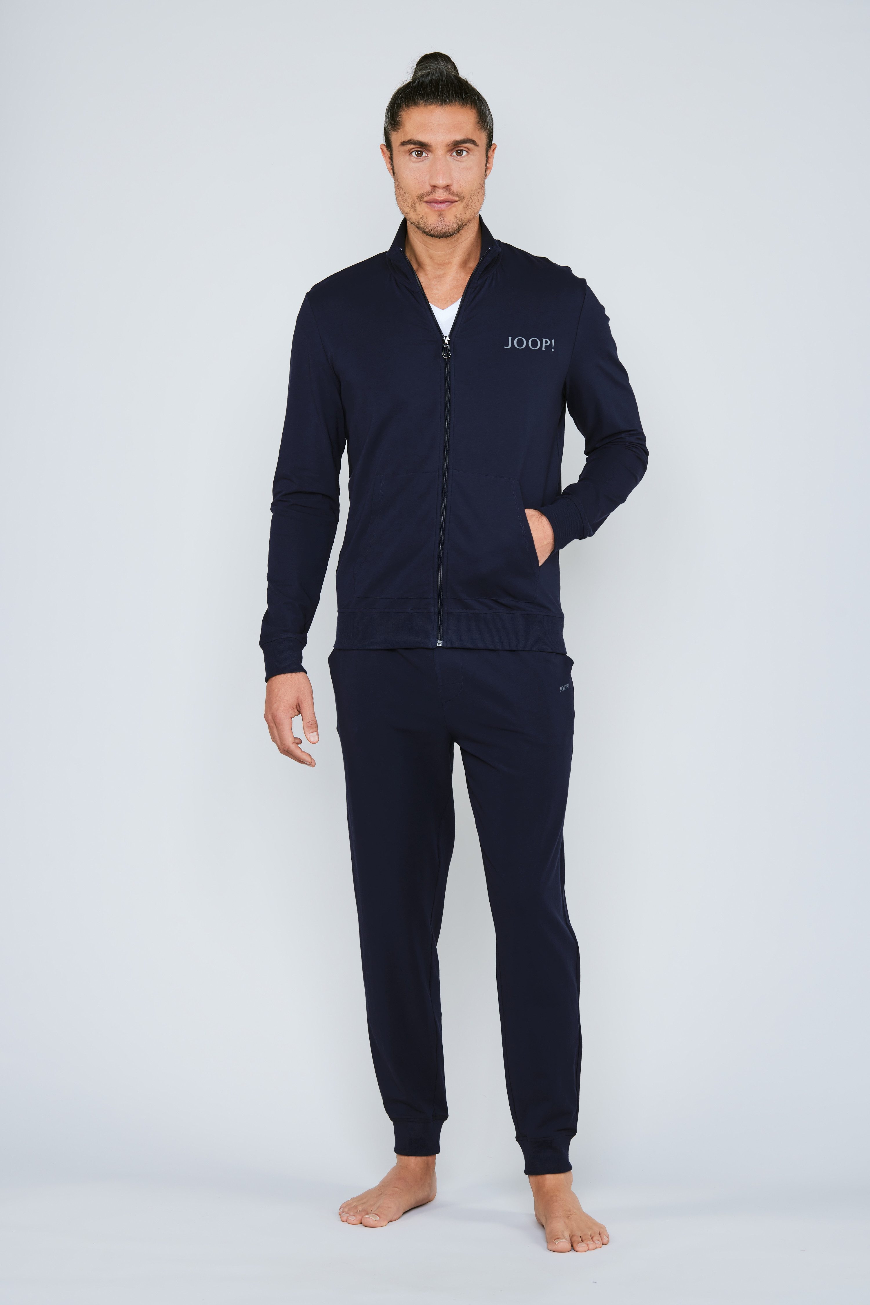 JOOP! Sweatvest Comfort Met staand kraagje