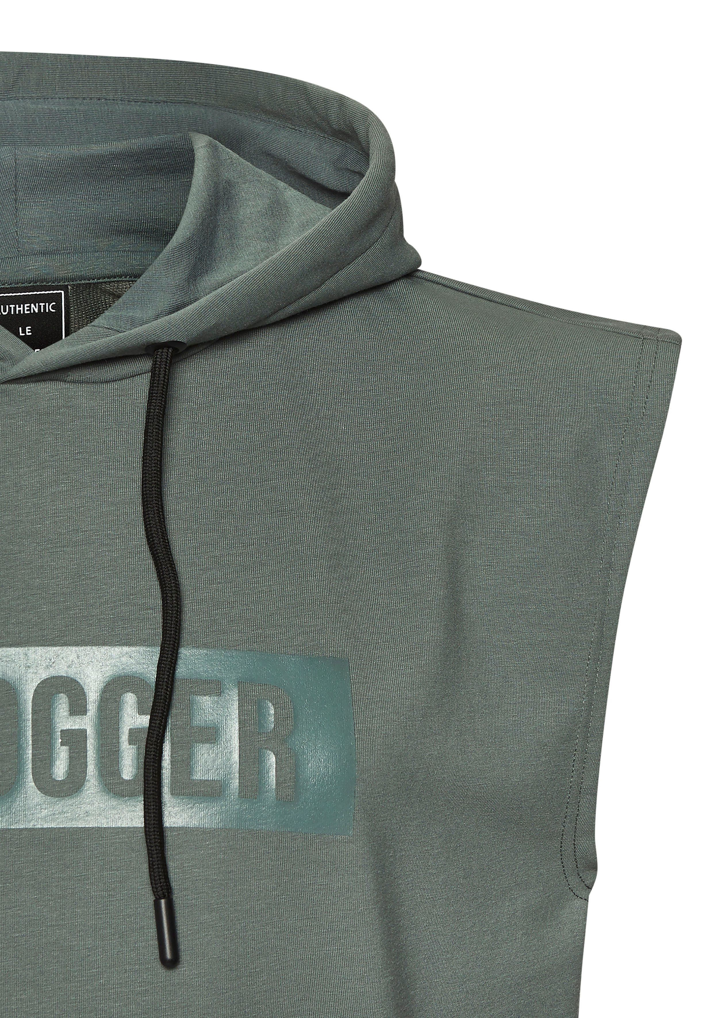 le jogger® Capuchontrui met print en koordtrek
