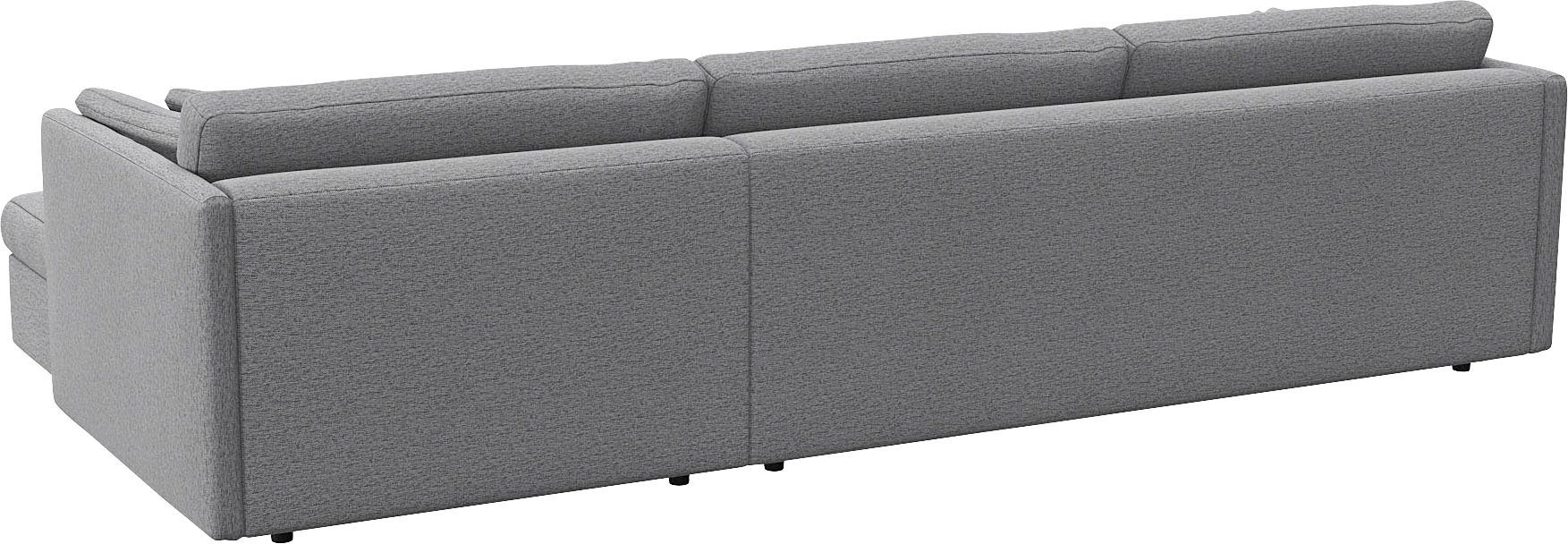 FLEXLUX Hoekbank Lovane Zacht en zeer comfortabel, grote zitdiepte op koudschuim, inclusief sierkussen