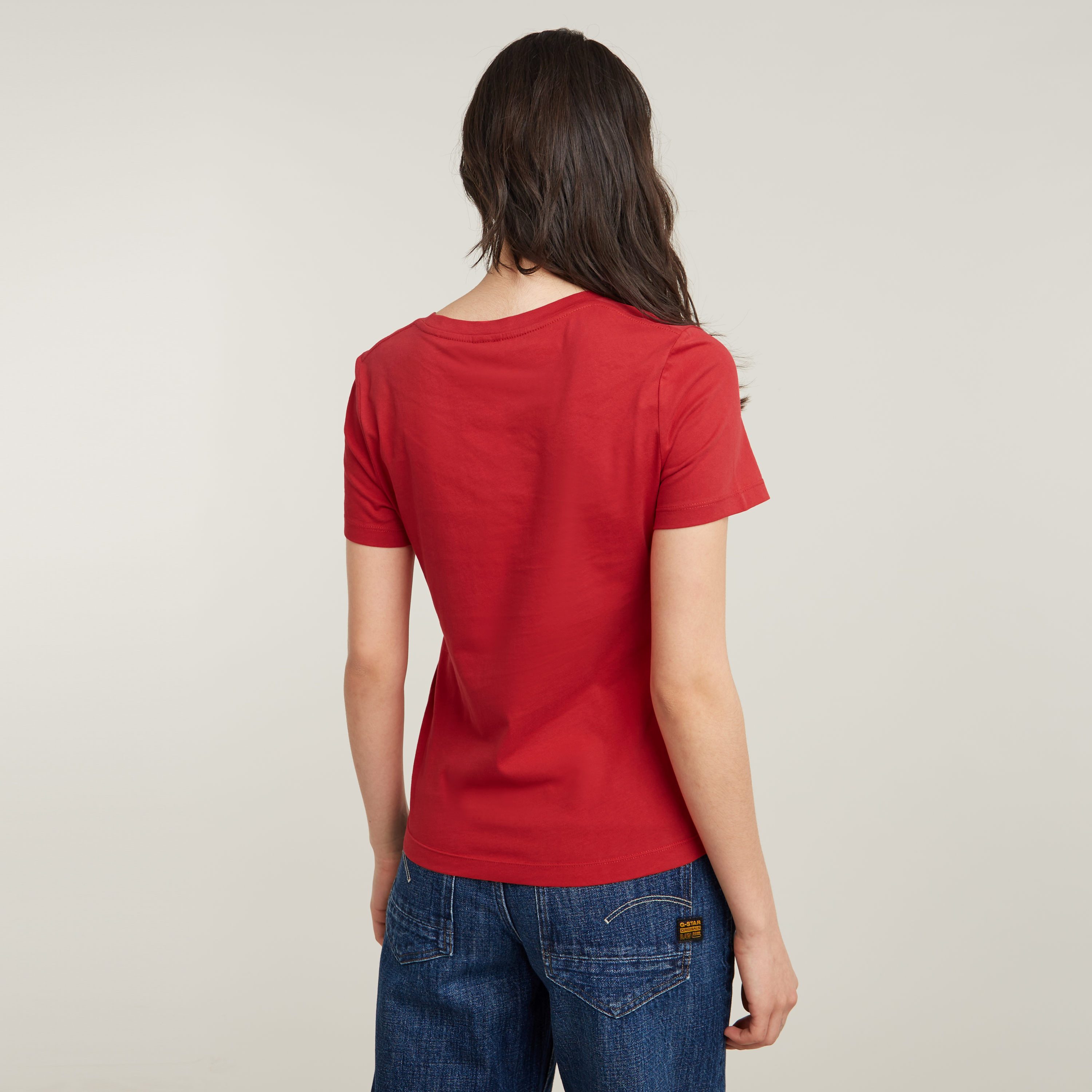 G-Star RAW T-shirt G-Script Shiny R met ton-in-ton opdruk
