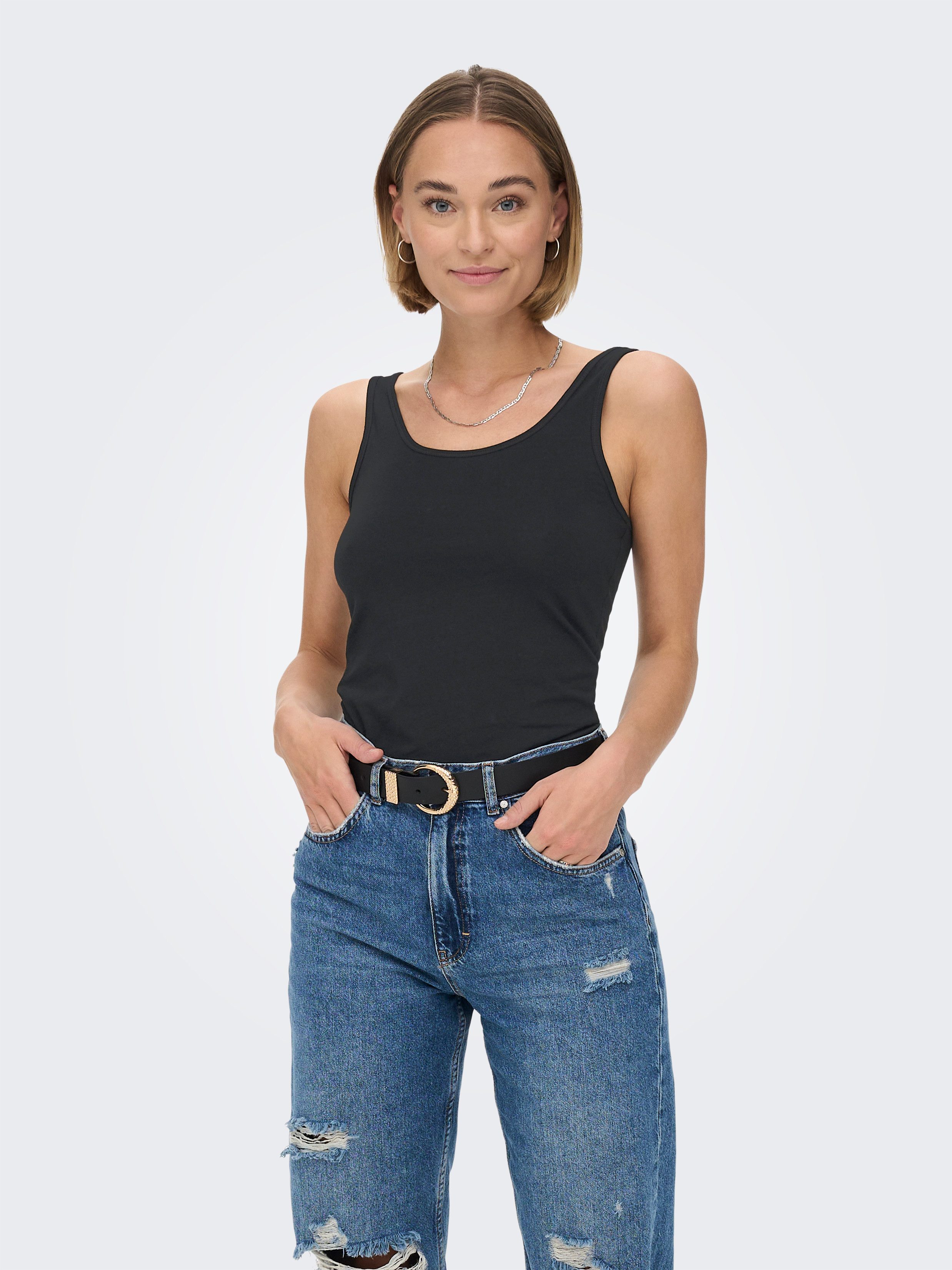 Only Tanktop ONLLIVE LOVE NEW LONG TT 2PACK NOOS (Set van 2)