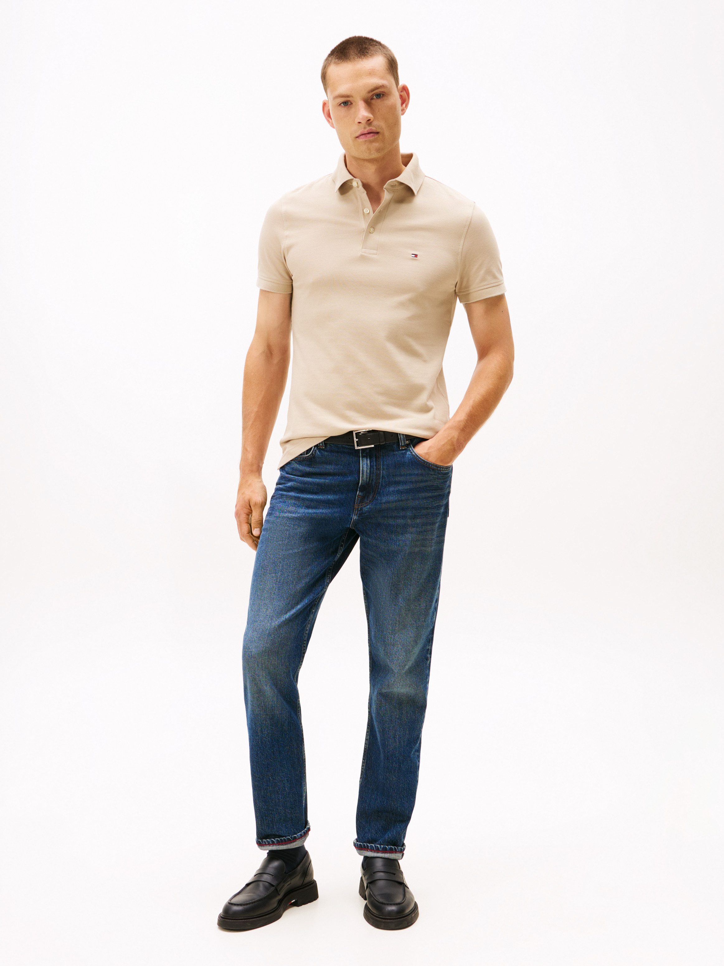 Tommy Hilfiger Poloshirt 1985 SLIM POLO hoogwaardige katoen-piqué kwaliteit