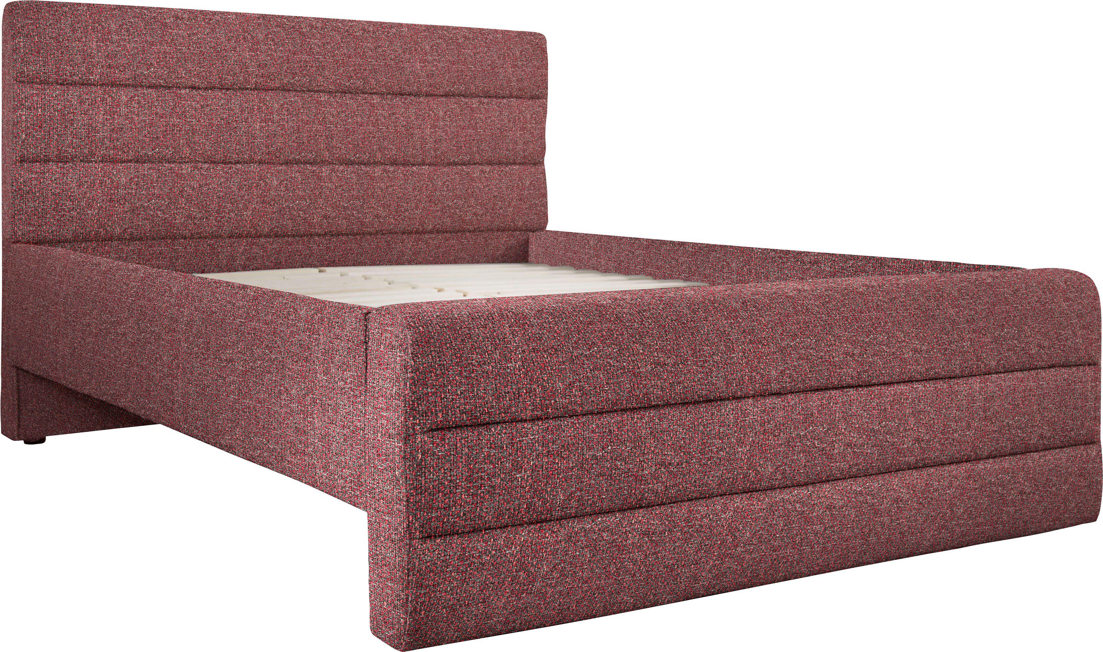 OTTO products Gestoffeerd bed Merrit Dwarsnaad in het hoofd- en voetbord, in 5 breedten, ook in 220 cm lang
