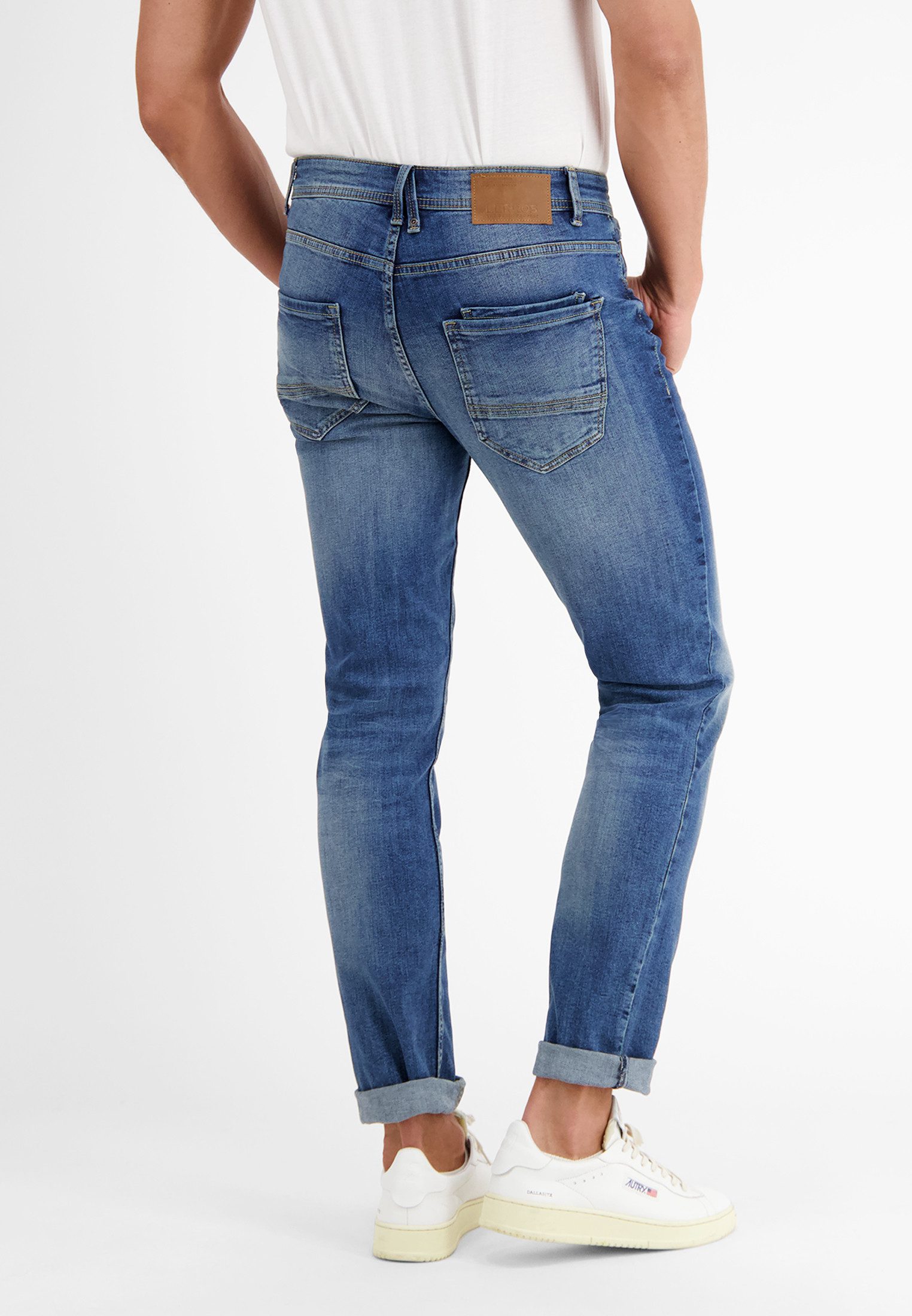 Lerros Relaxbroek LERROS BAXTER 5-Pocket-denim in used-look, RELAXED FIT