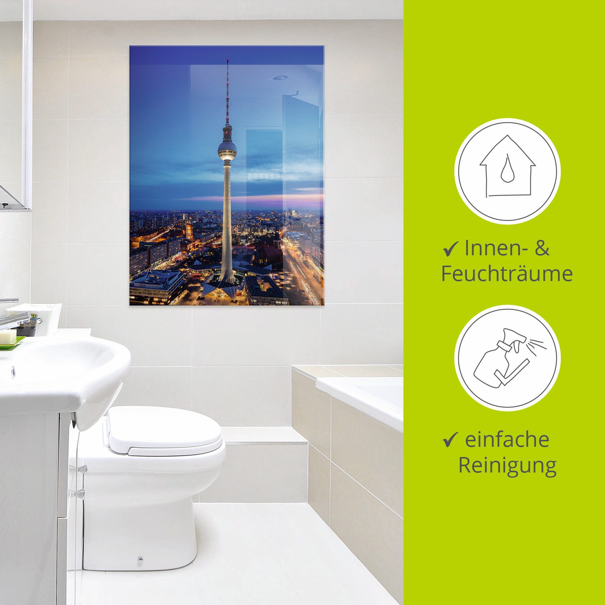 Artland Print op glas Berlijn televisietoren